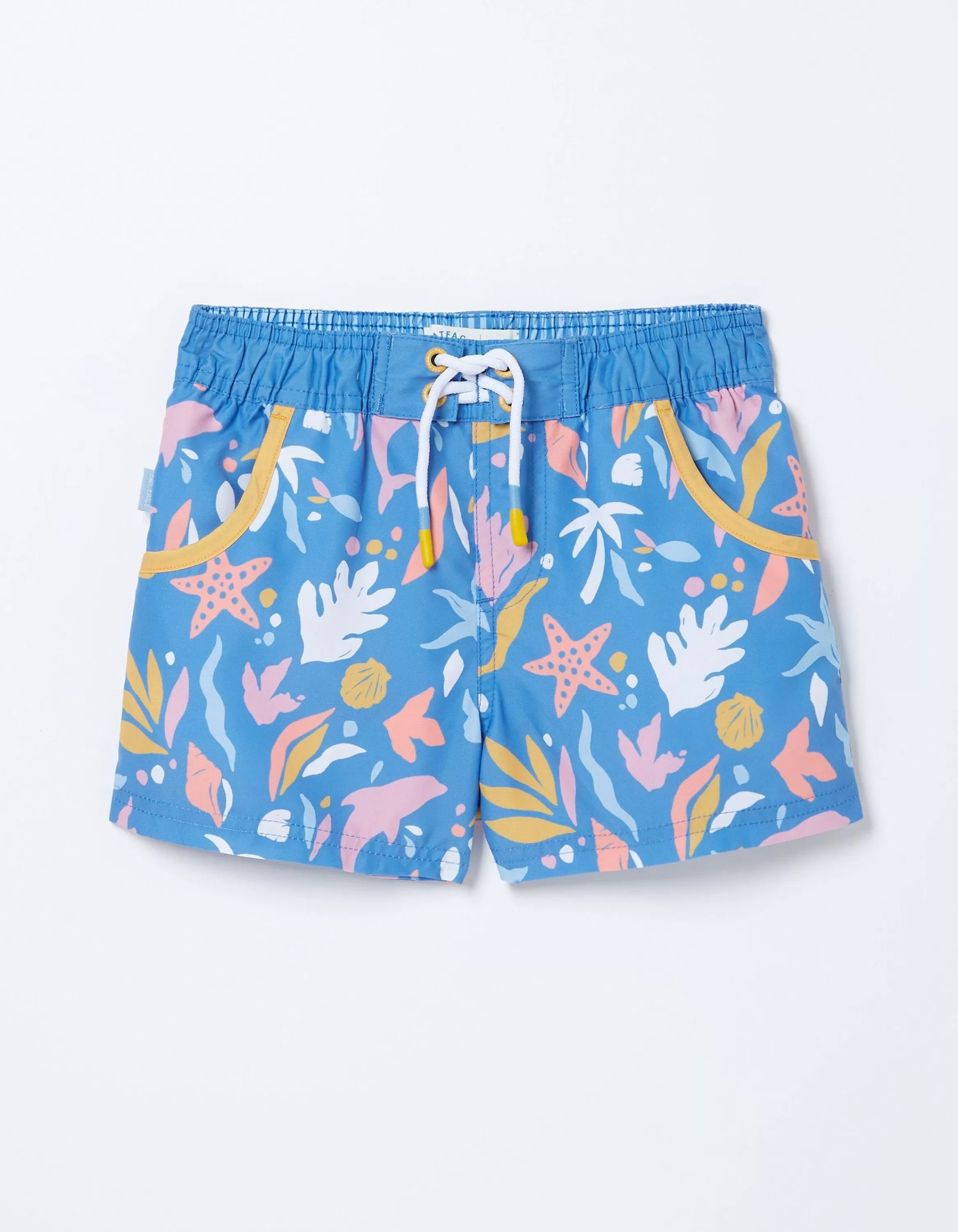 Store FatFace Sea Scape Swim Shorts Bright Blue