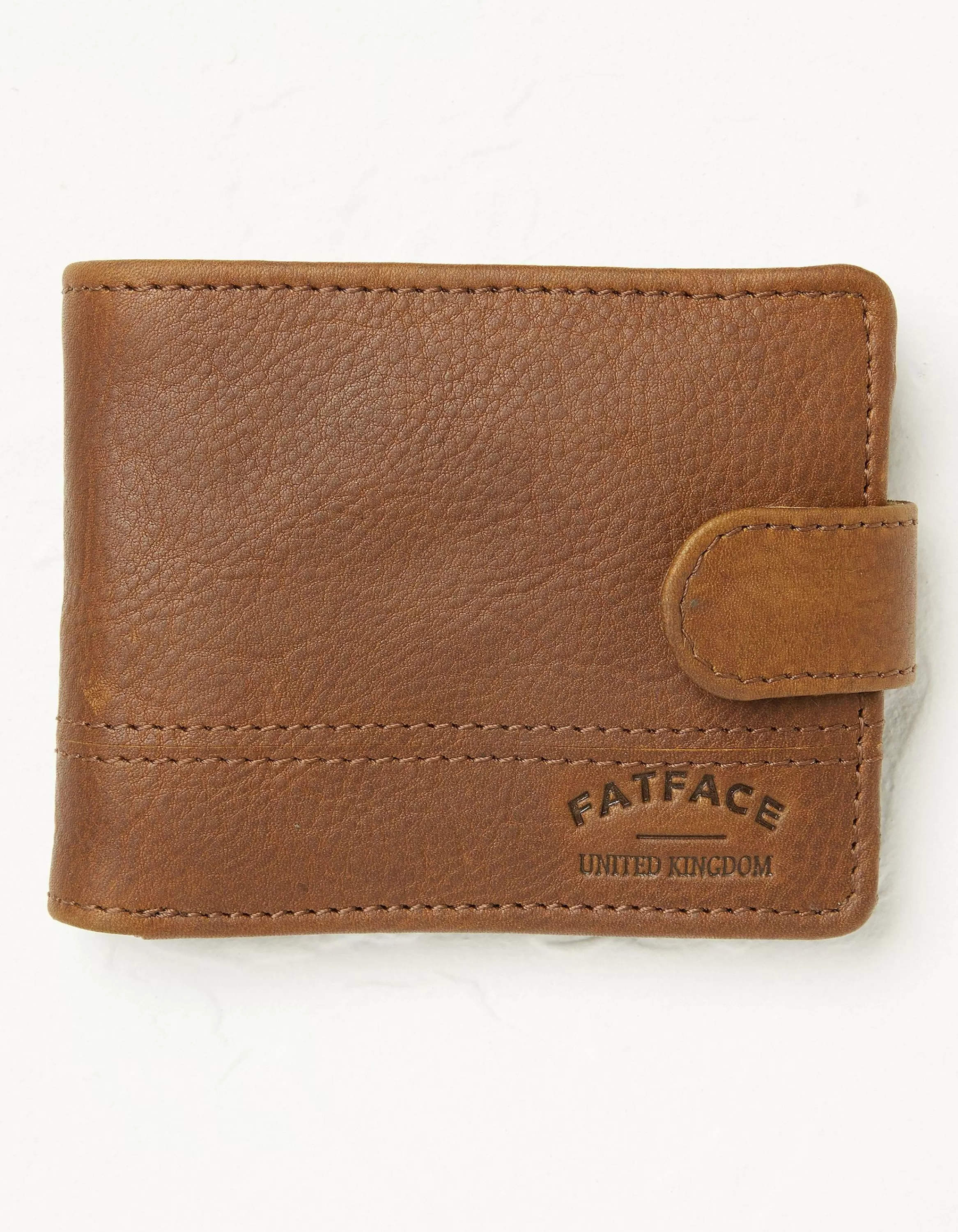 Flash Sale FatFace Seamed Leather Wallet Tan