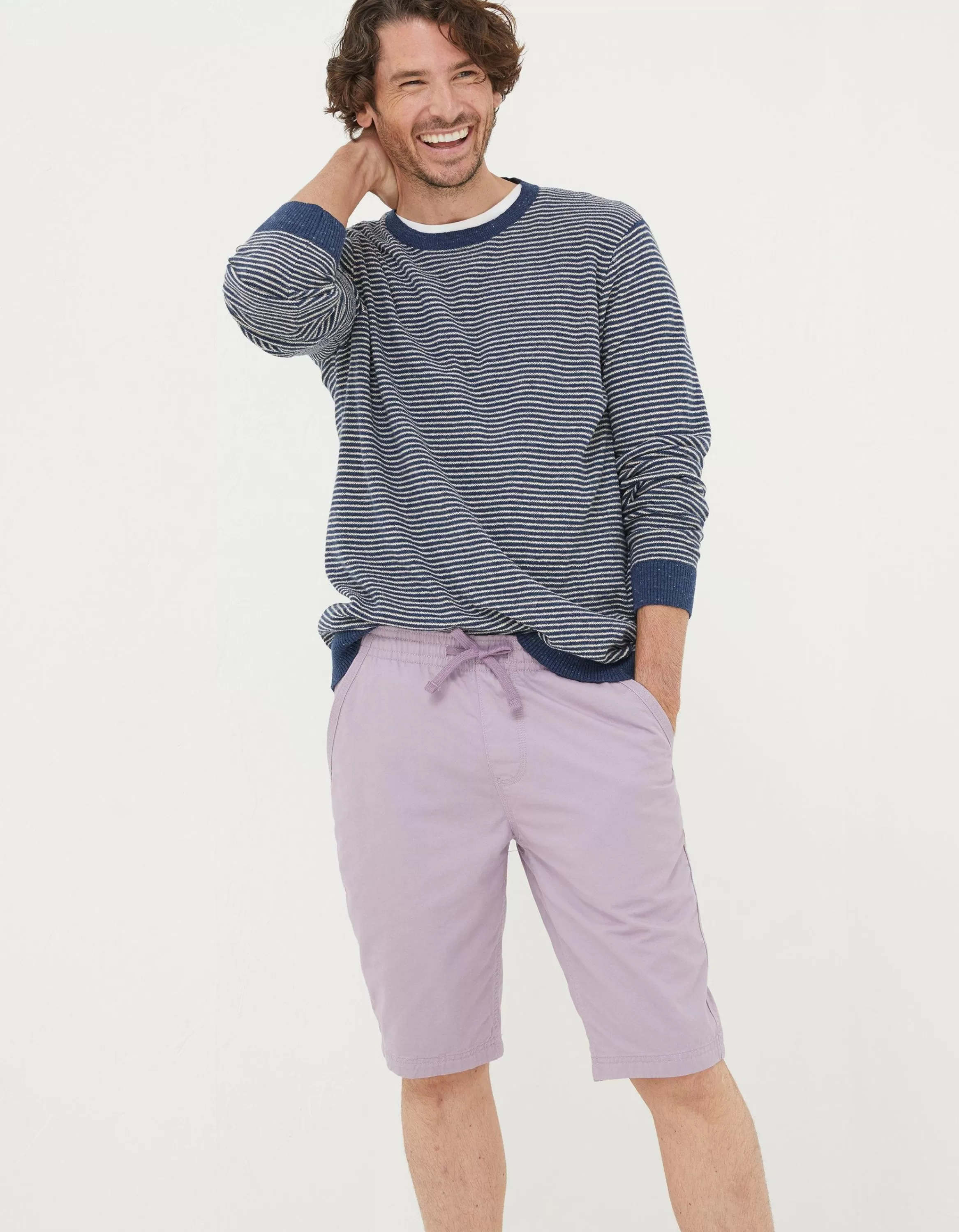 Cheap FatFace Seaton Pull On Shorts Lilac