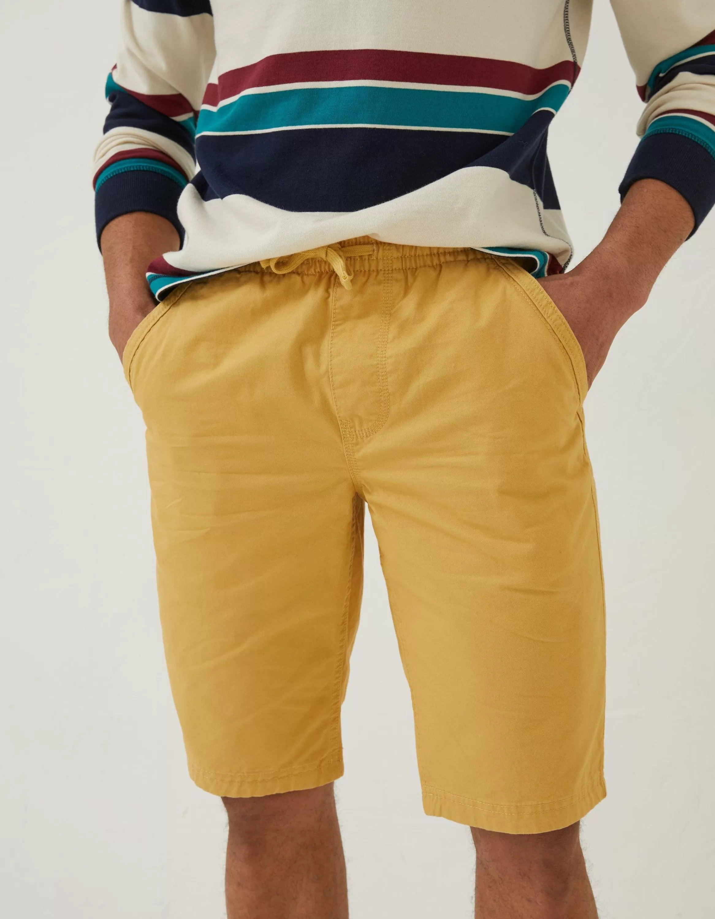 Best Sale FatFace Seaton Pull On Shorts Golden Yellow