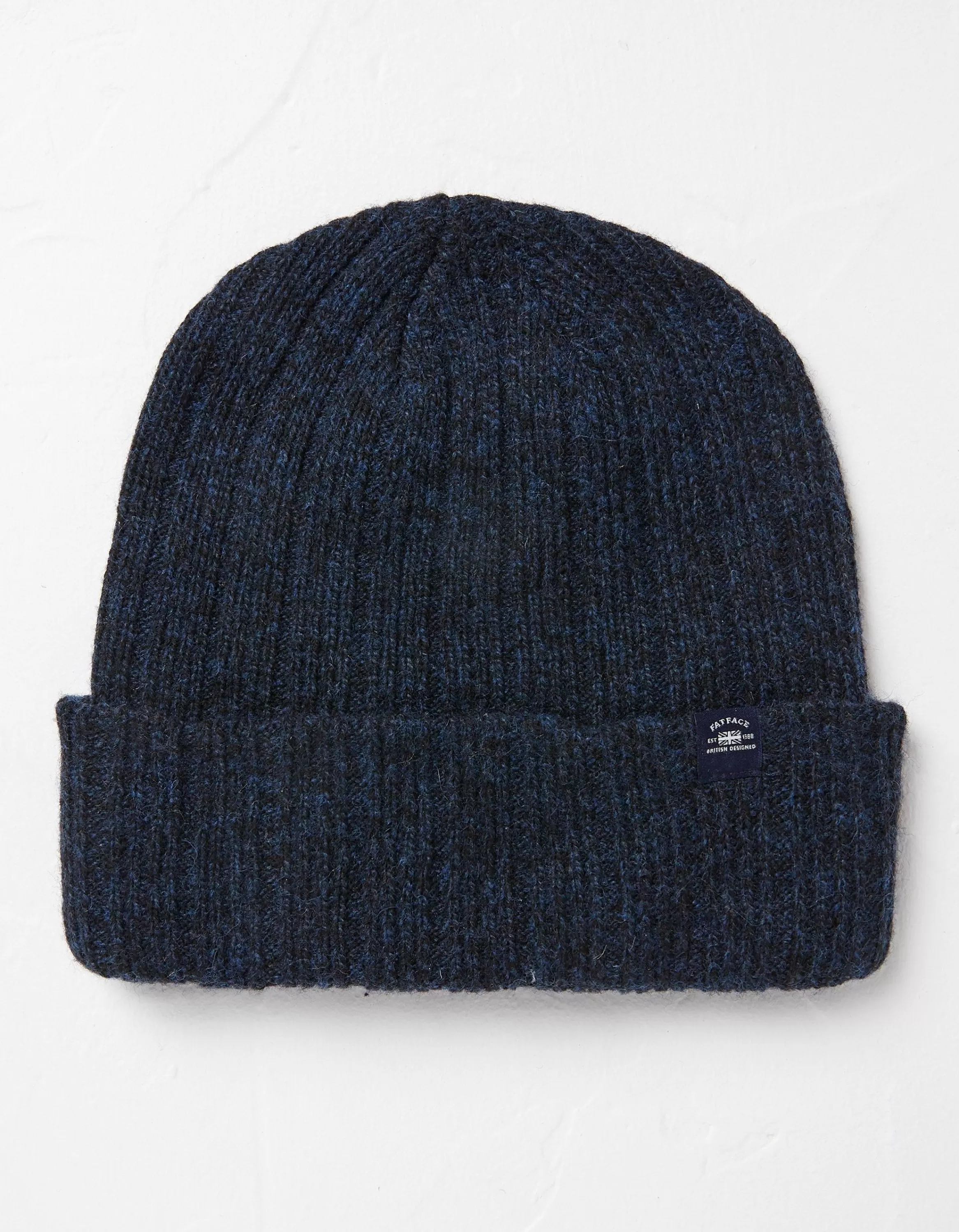 Clearance FatFace Sebastian Rib Beanie Navy