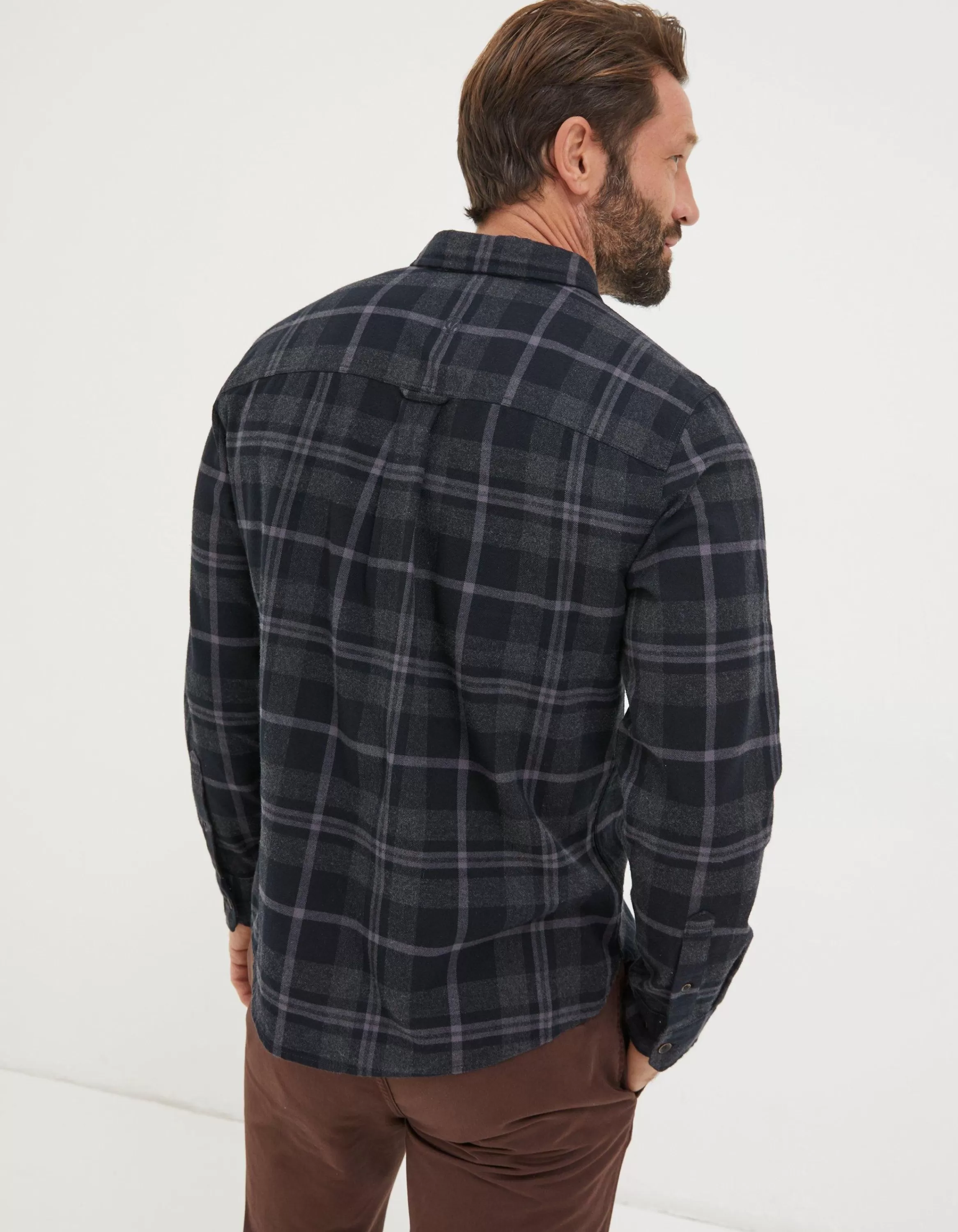 Best Sale FatFace Selwood Check Shirt Black