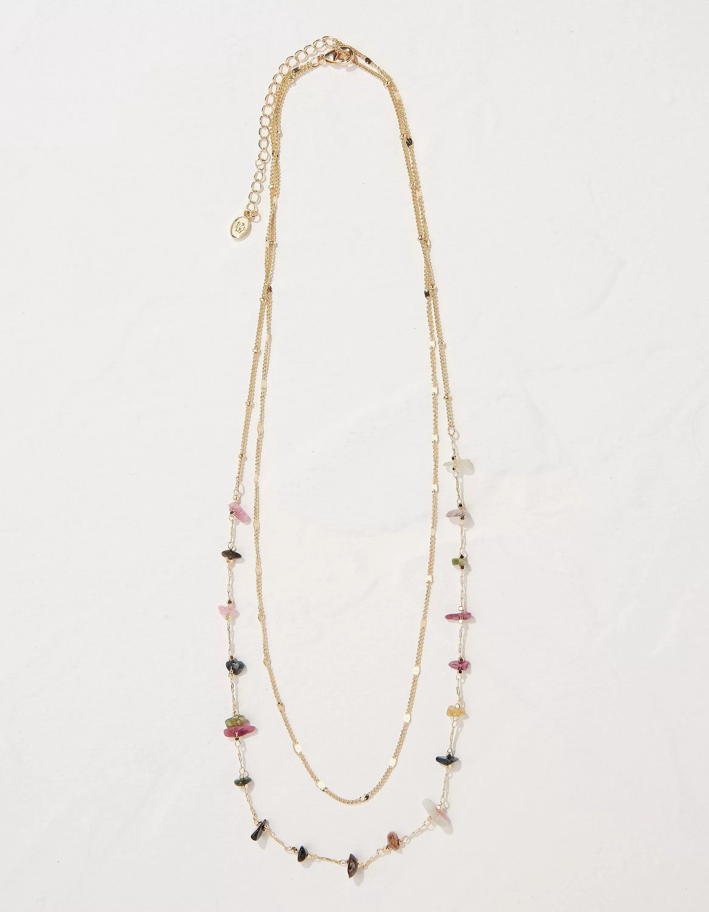 Shop FatFace Semi Precious Layered Necklace Multi