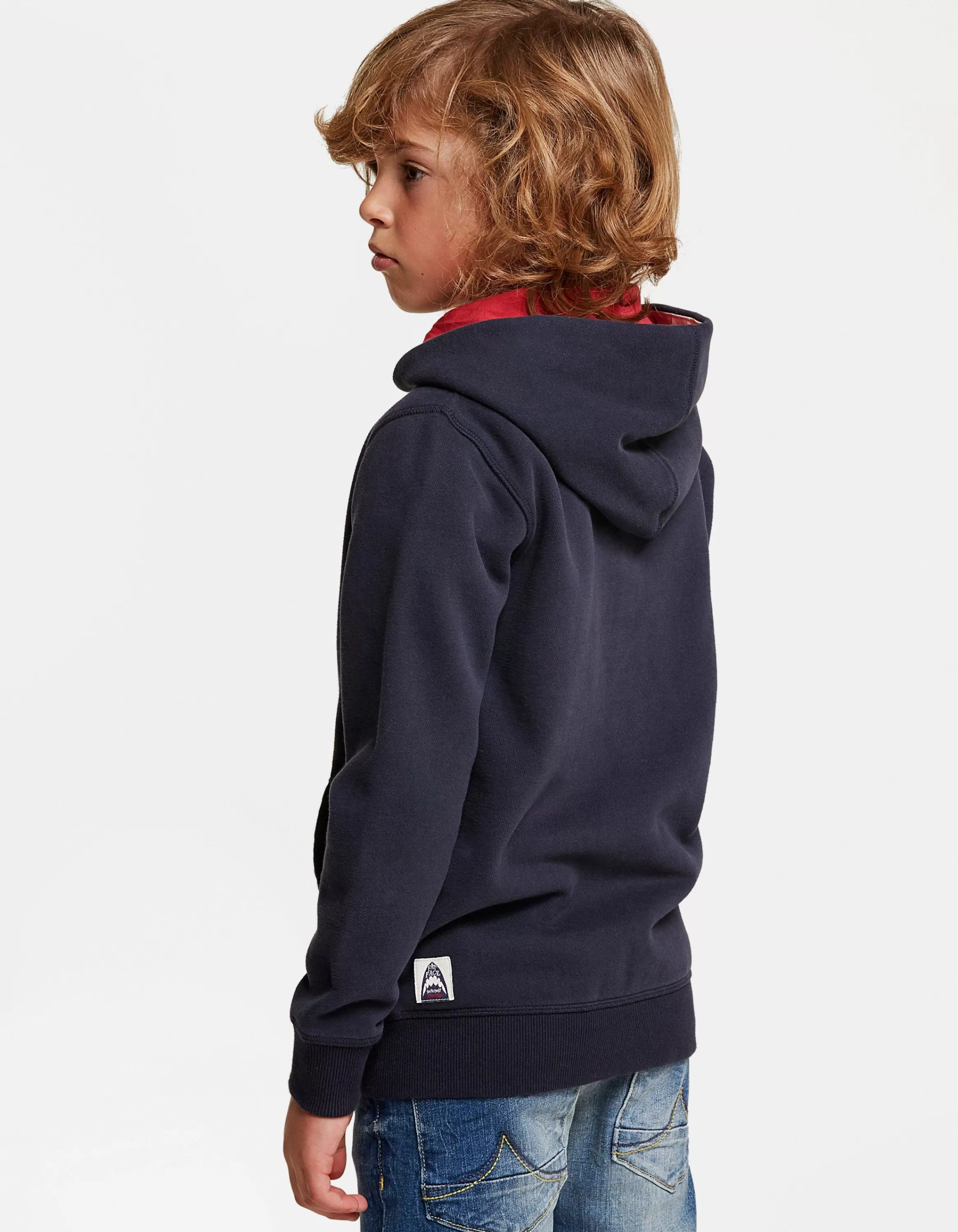 Best Sale FatFace Shark Tooth Hoodie Navy