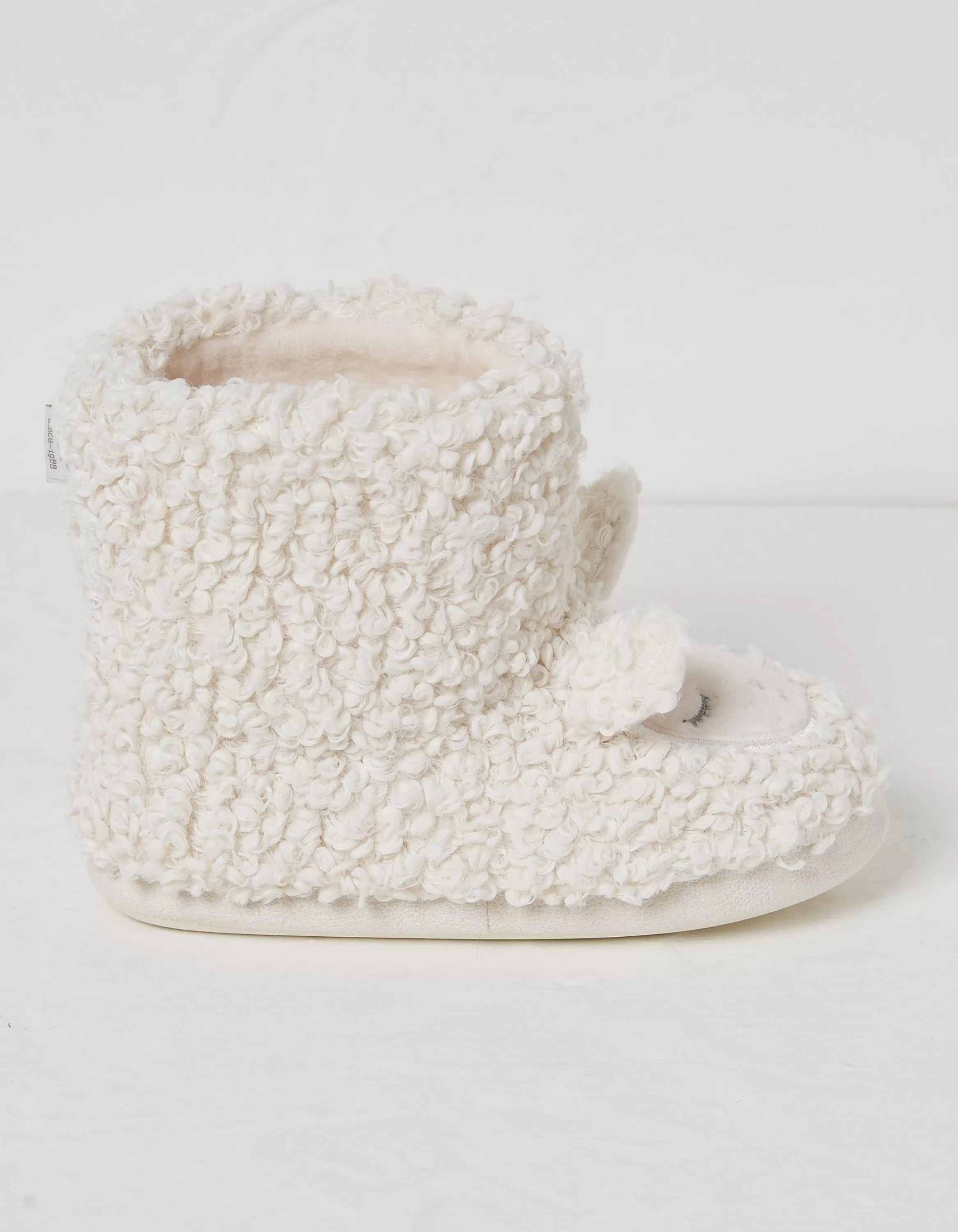 Fashion FatFace Shelter Stevie Sheep Slipper Boot Ivory