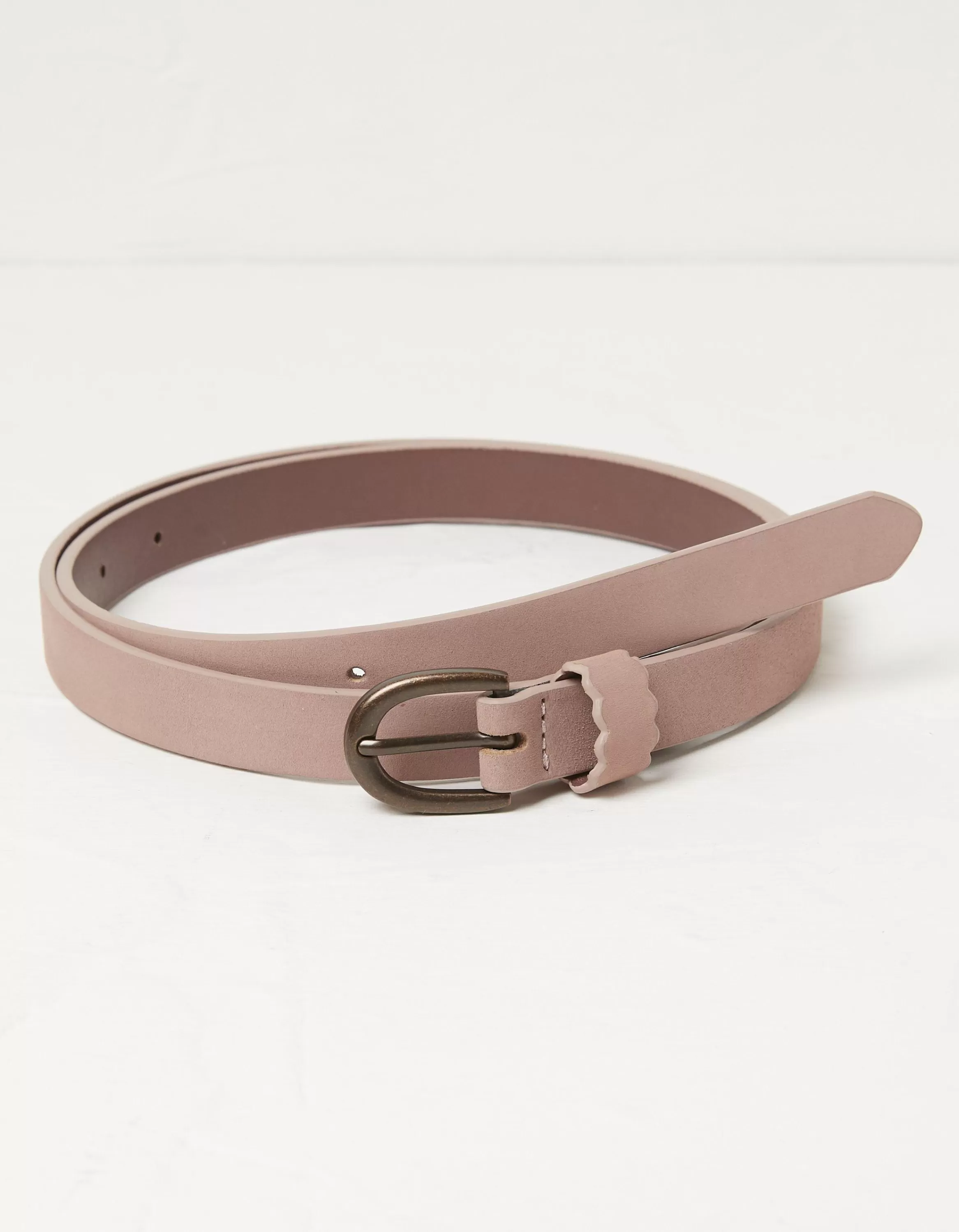 Best Sale FatFace Skinny Scalloped Keeper Belt Rose Pink