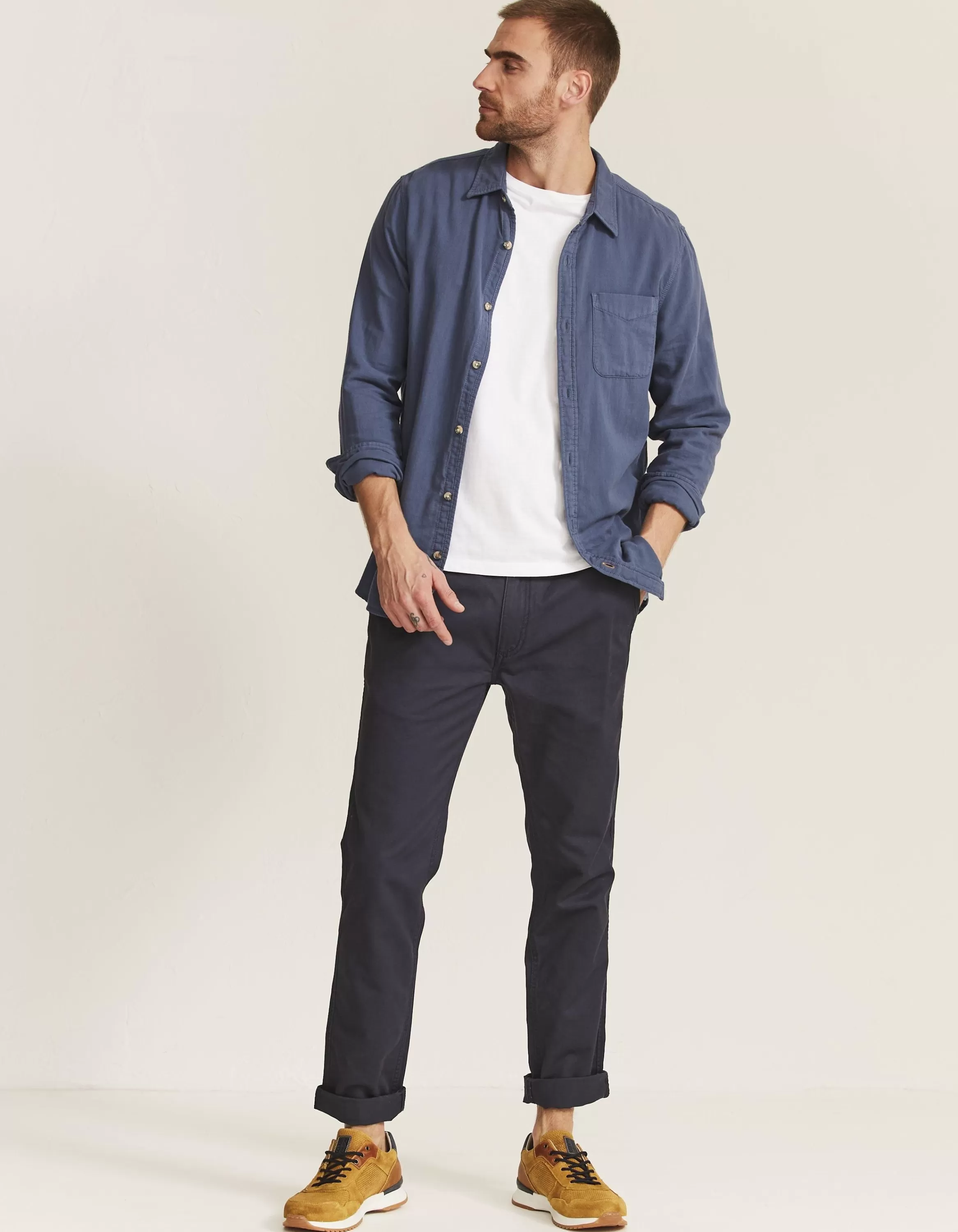 Shop FatFace Slim Coastal Chinos Navy