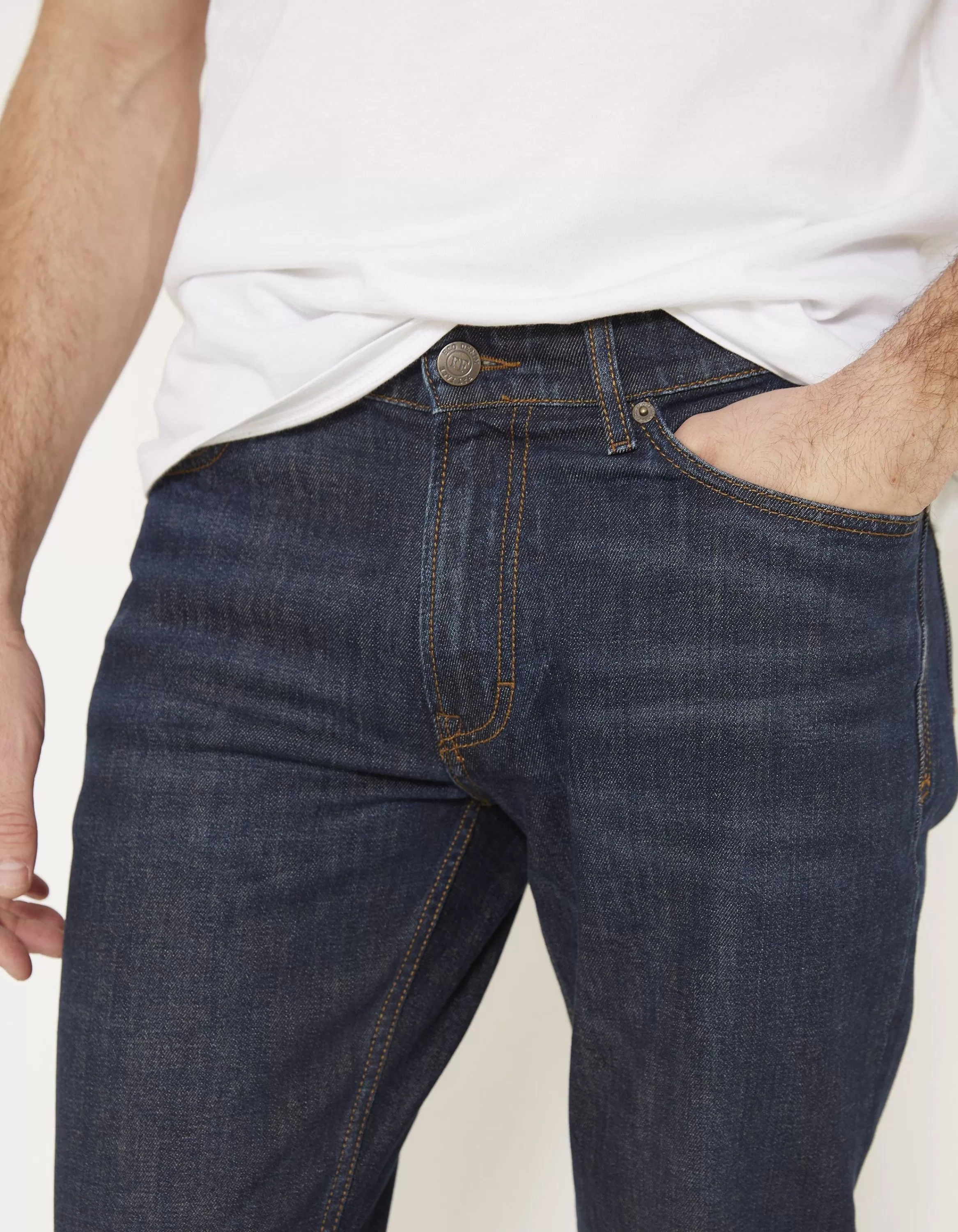 Discount FatFace Slim Dark Vintage Wash Jeans Denim