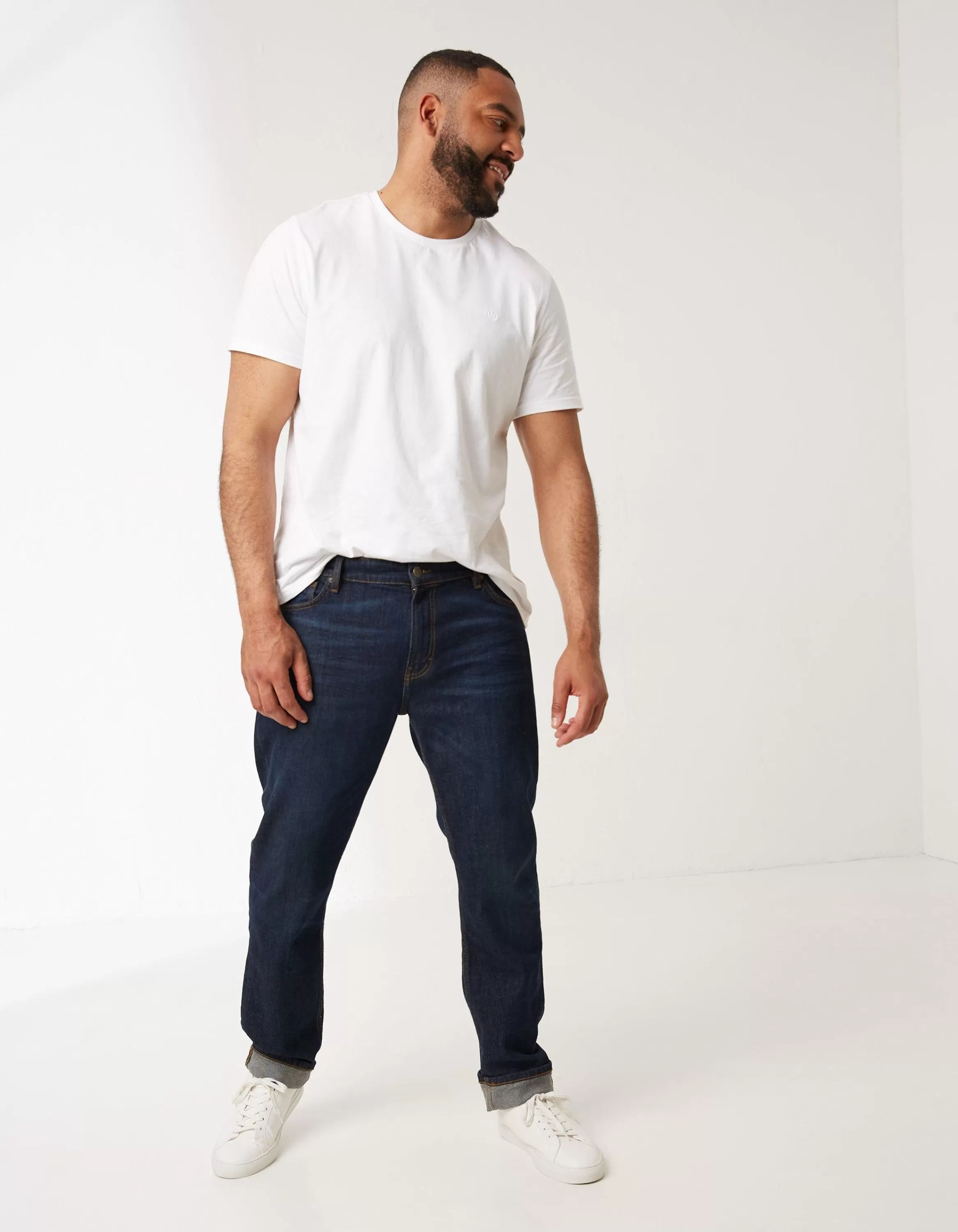 Discount FatFace Slim Dark Vintage Wash Jeans Denim