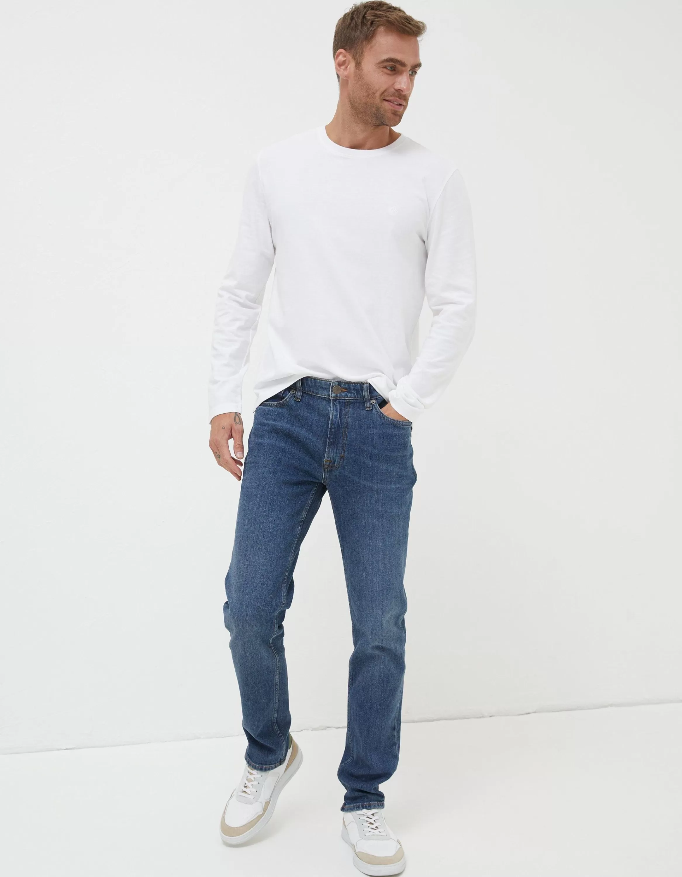 Sale FatFace Slim Fit Jeans Indigo Blue