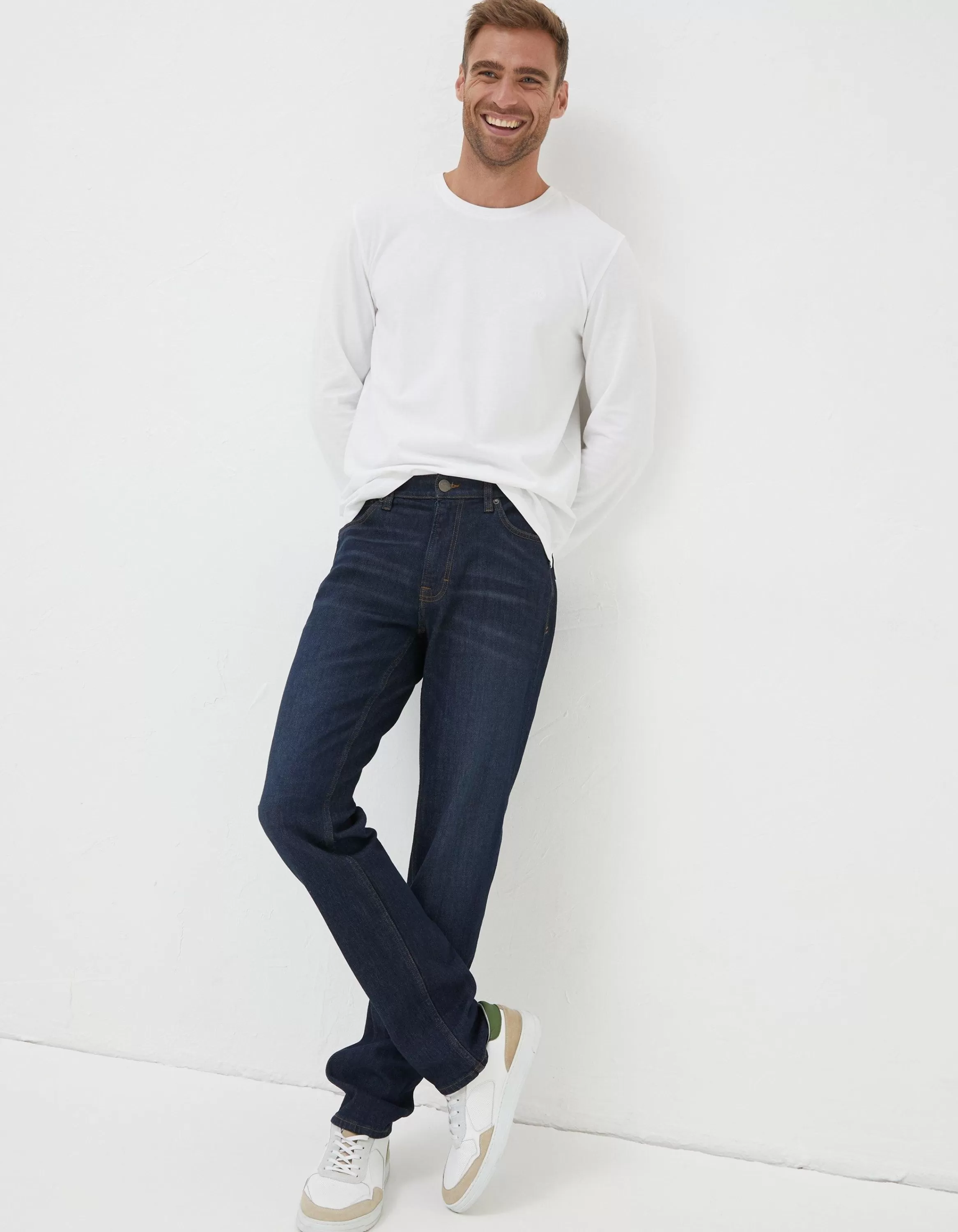 New FatFace Slim Fit Jeans Dark Blue