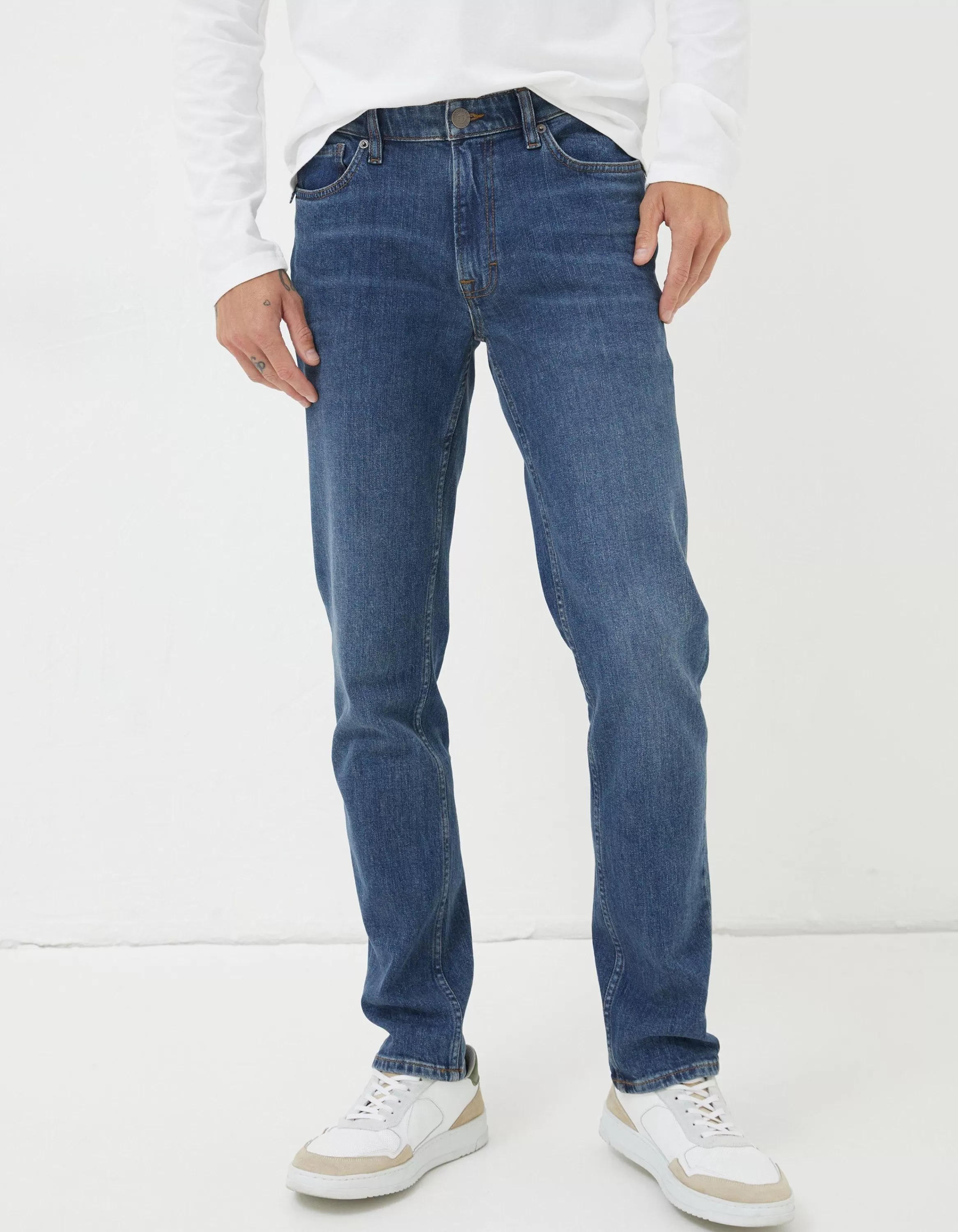 Sale FatFace Slim Fit Jeans Indigo Blue