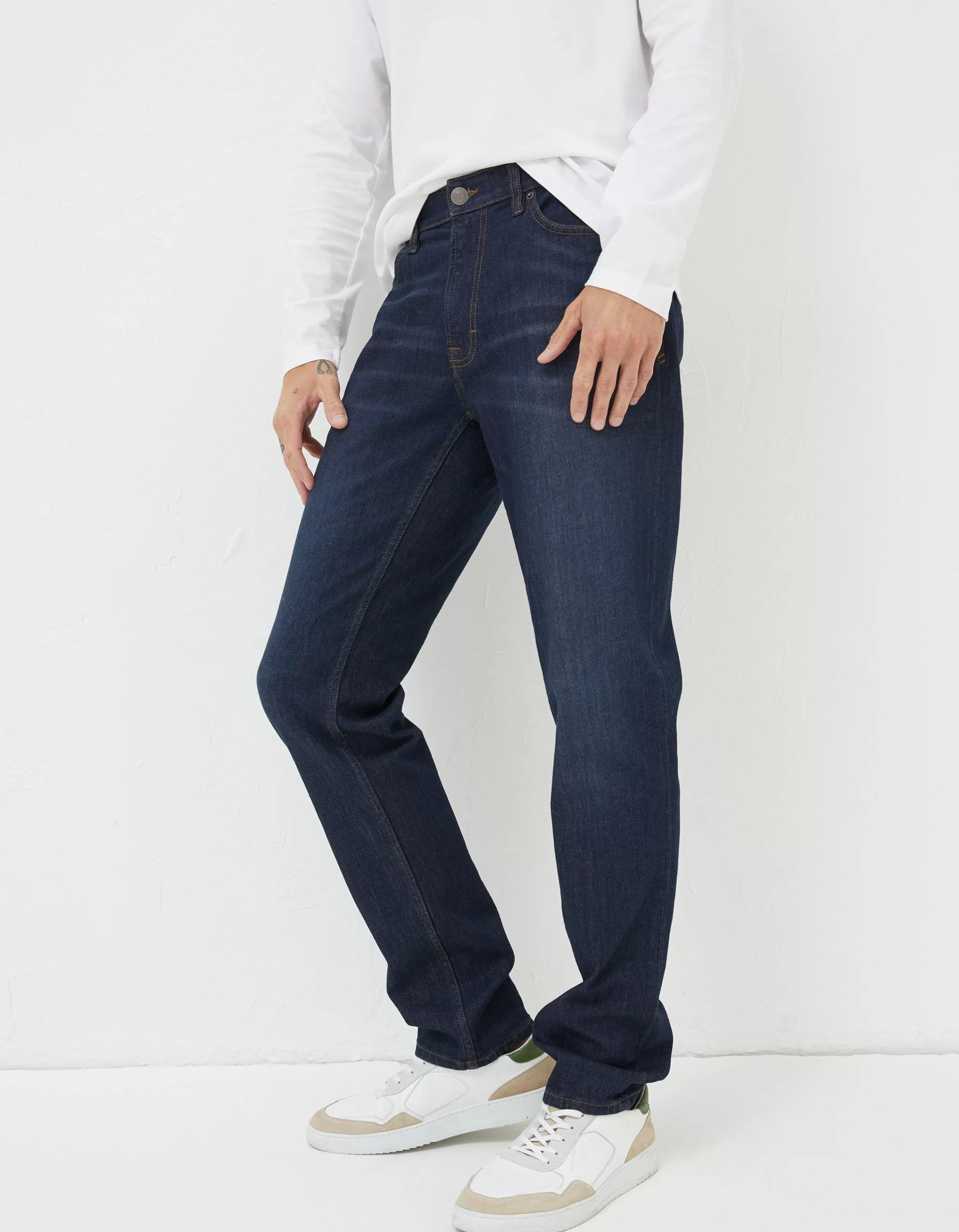 New FatFace Slim Fit Jeans Dark Blue