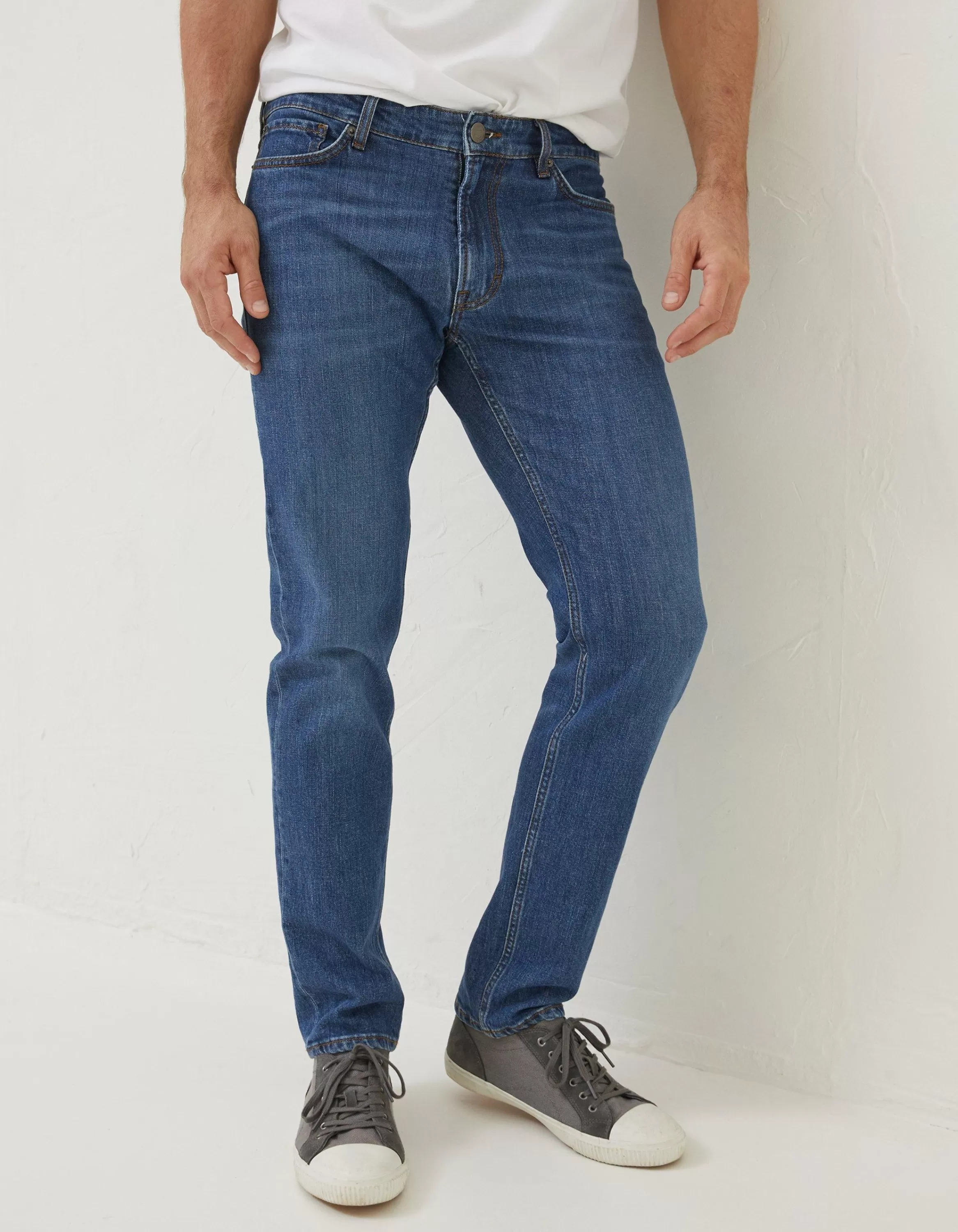 New FatFace Slim Mid Wash Jeans Denim