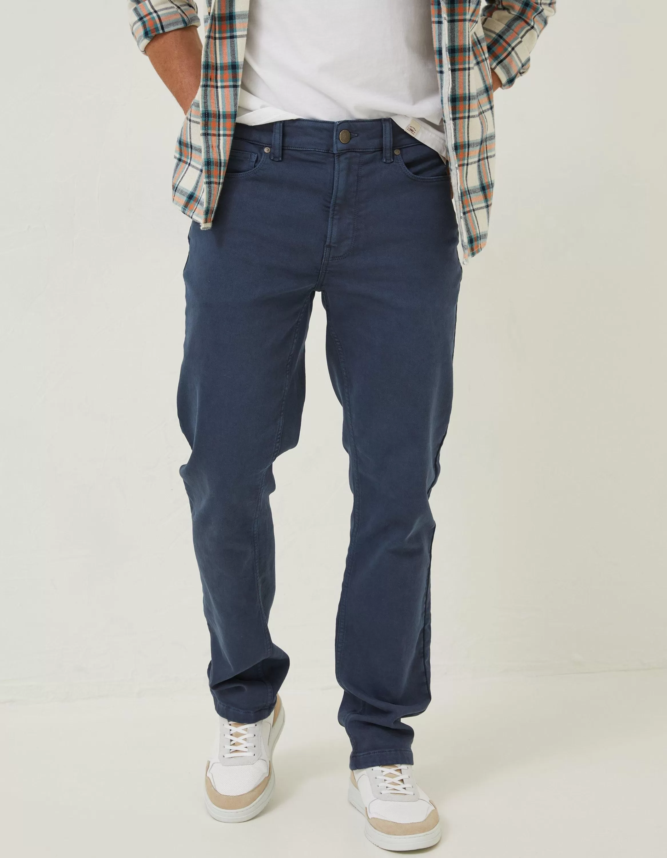 New FatFace Slim Salcombe Trousers Navy