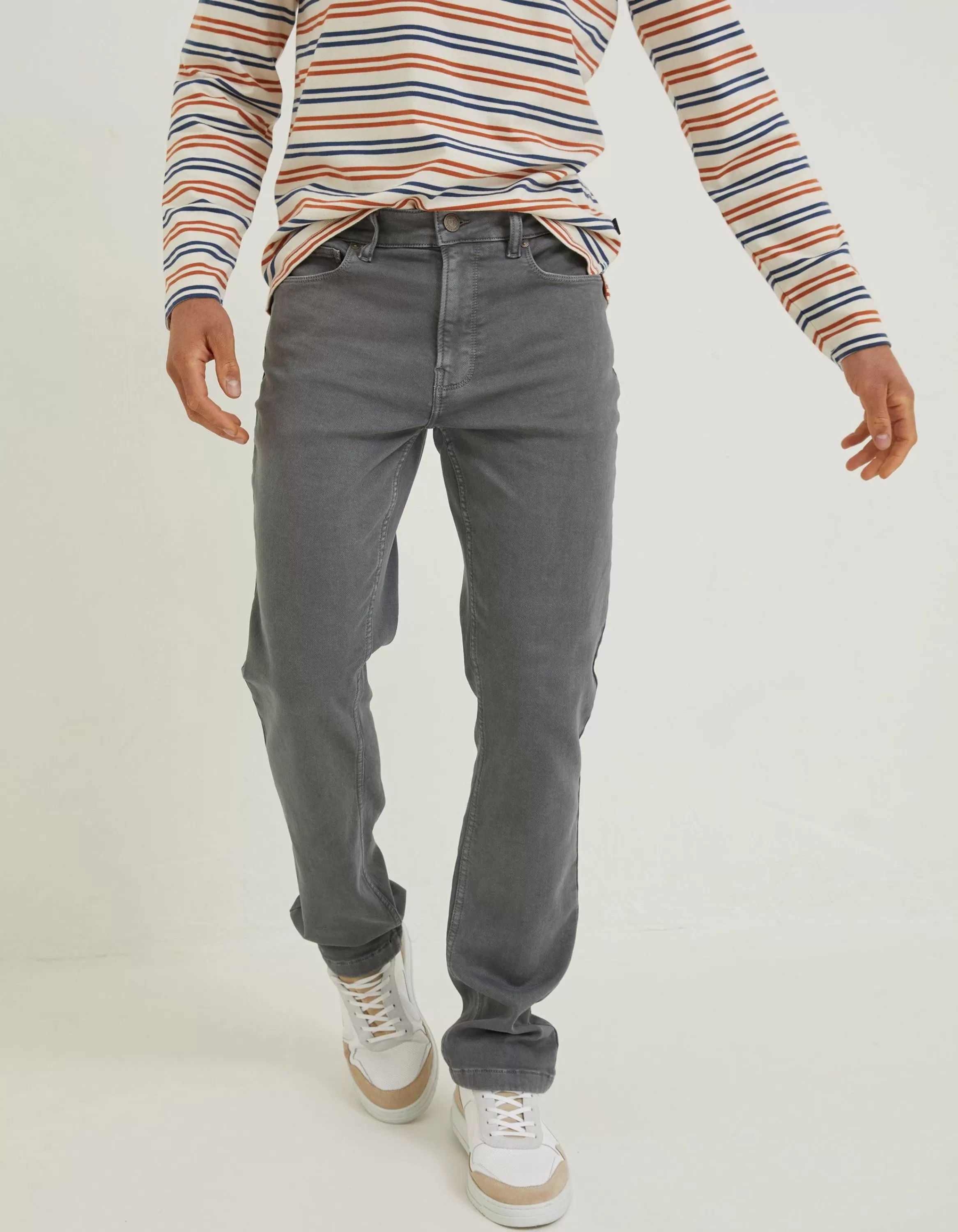 Discount FatFace Slim Salcombe Trousers Grey