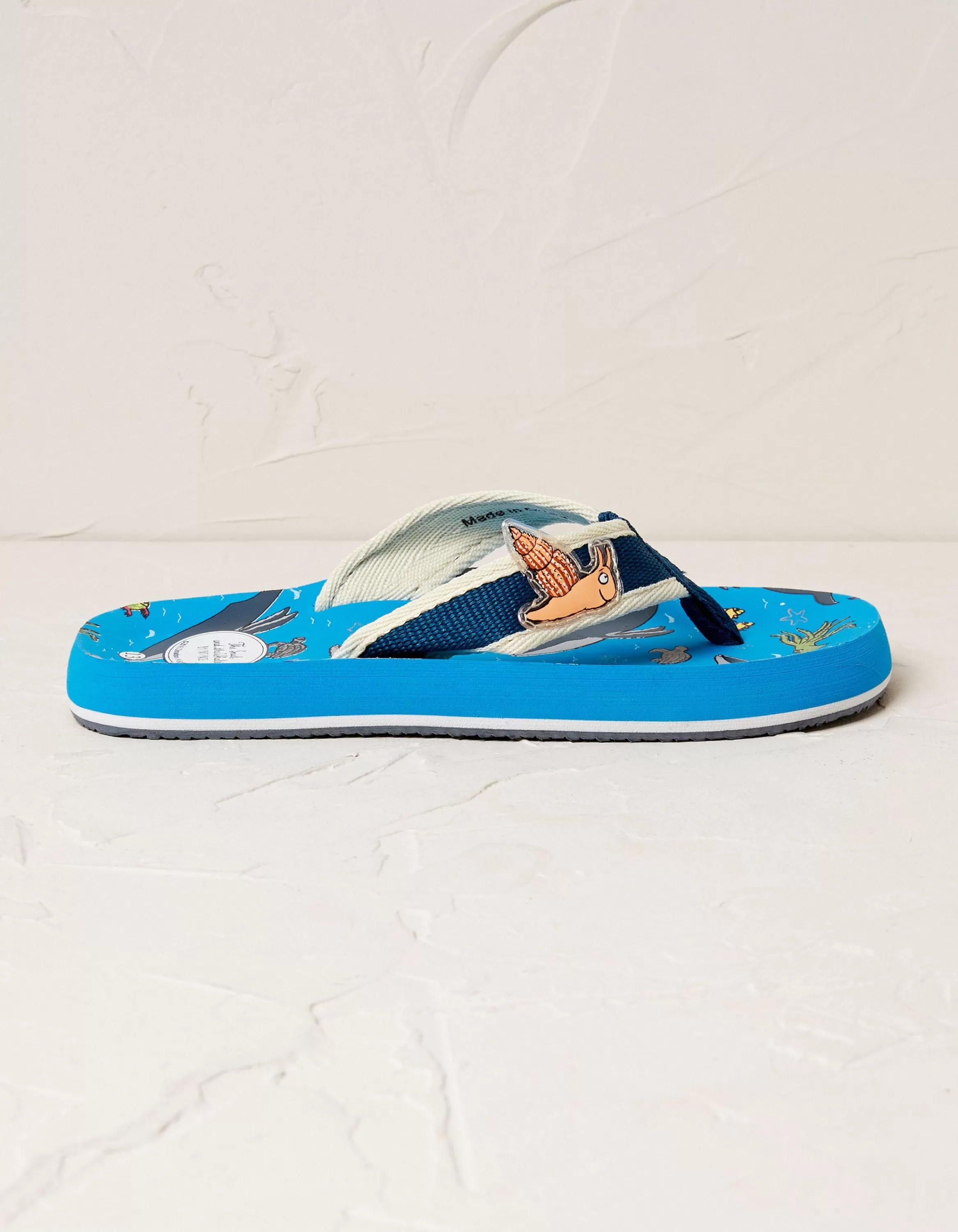 Discount FatFace Snail And The Whale Flip Flops Navy