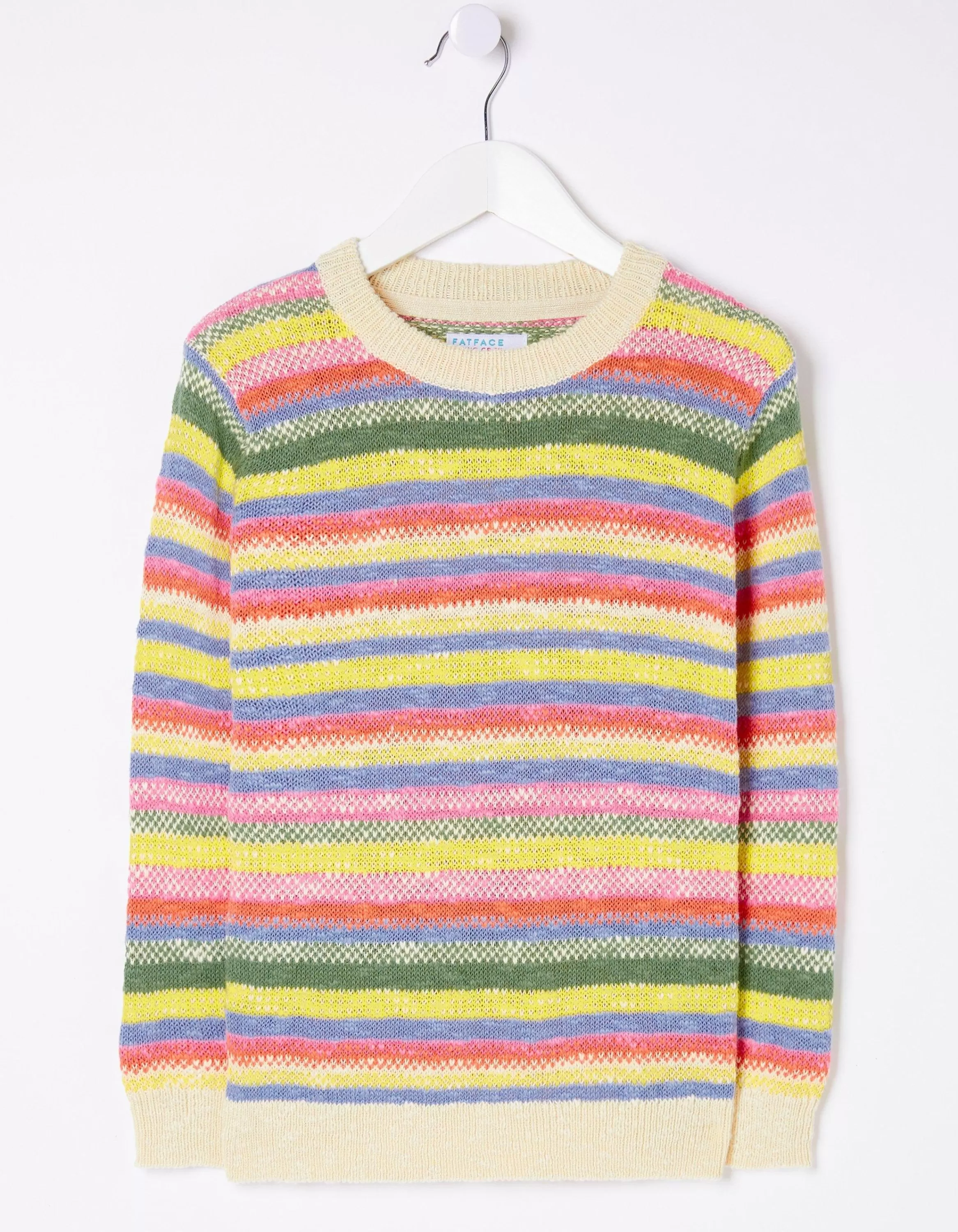 New FatFace Solene Stripe Jumper Multi