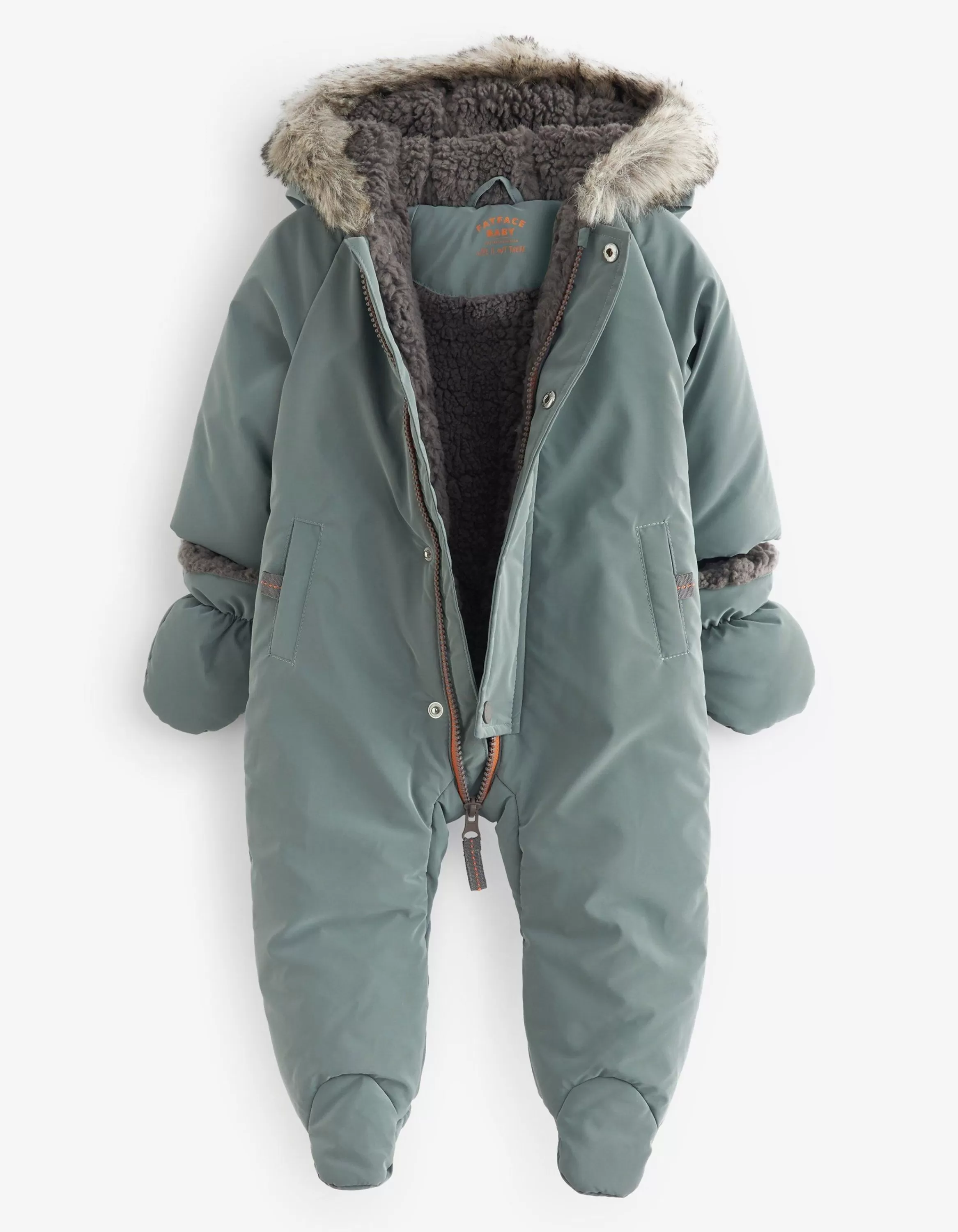 Shop FatFace Solid Snowsuit Green