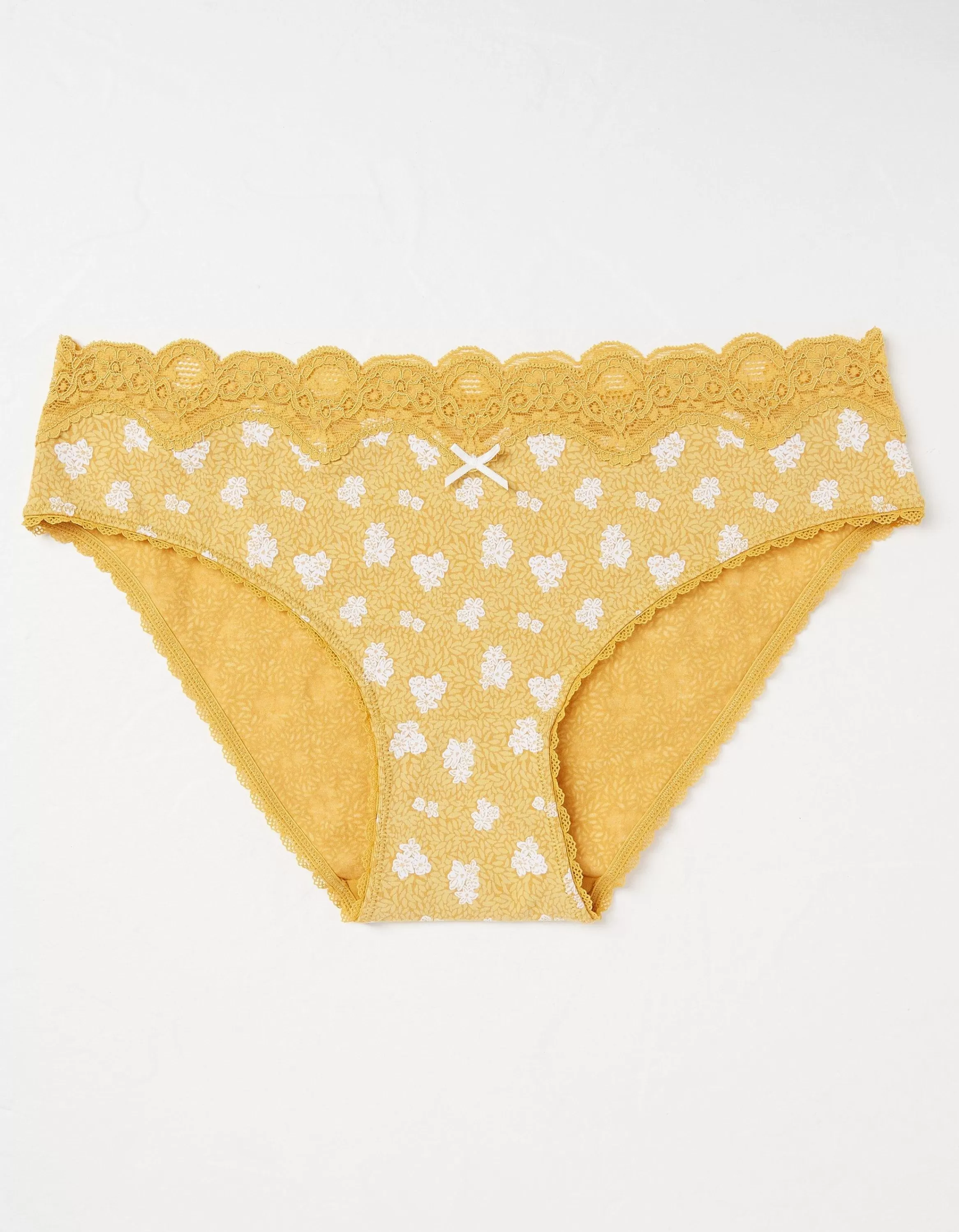 Store FatFace Sophia Floral Mini Knickers Mustard Yellow