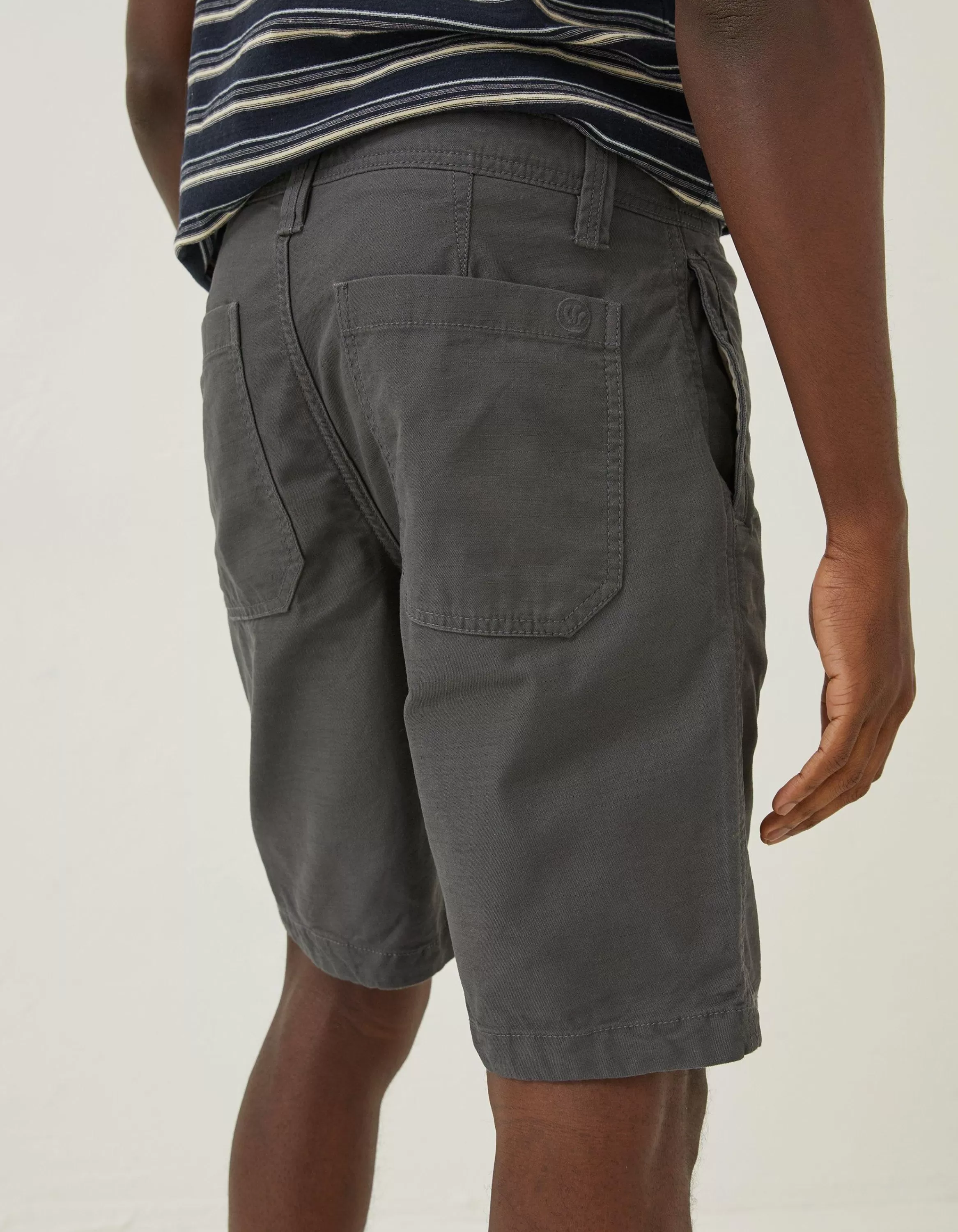 Sale FatFace Stow Flat Front Shorts Dark Grey