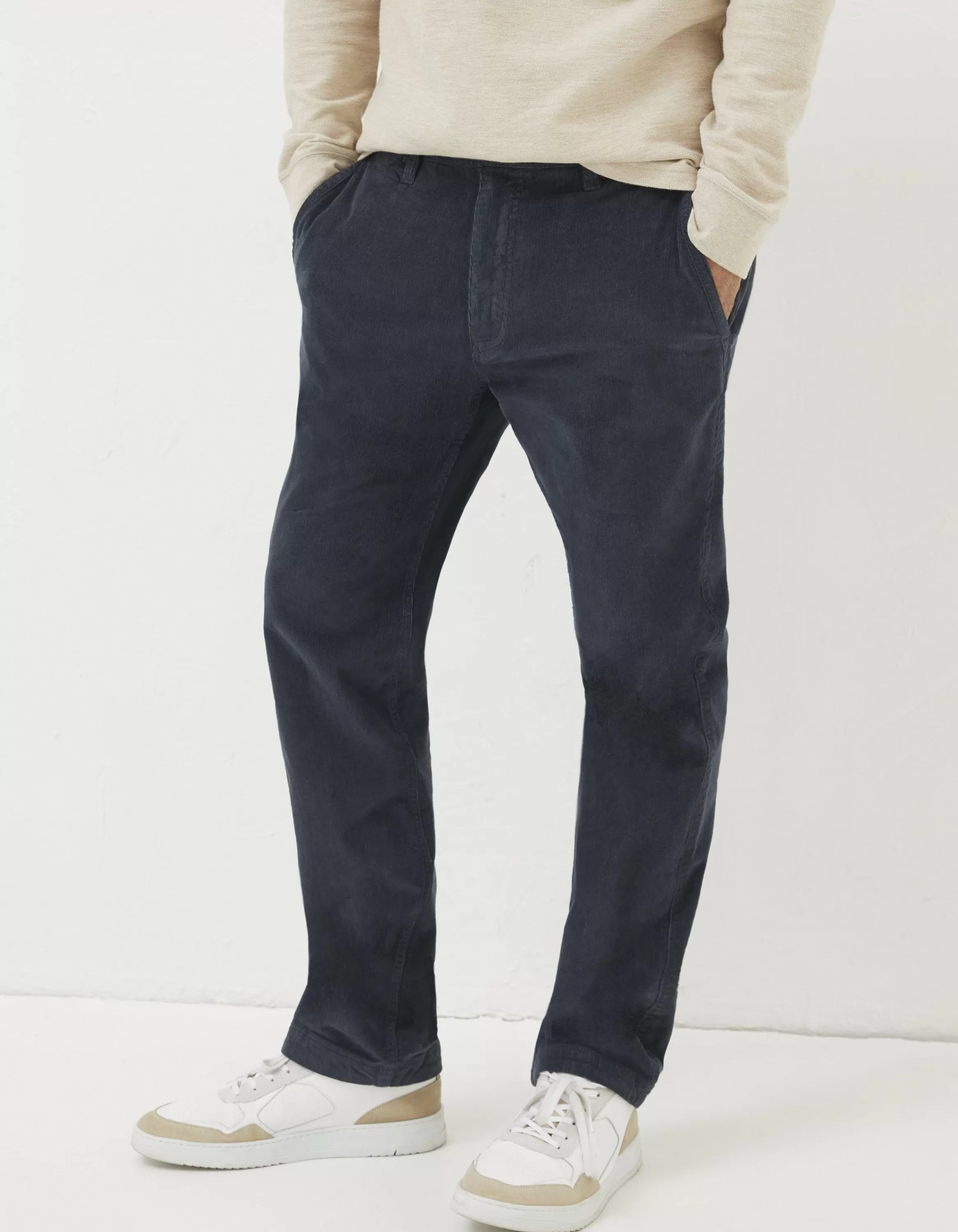 Hot FatFace Straight Cord Trousers Navy