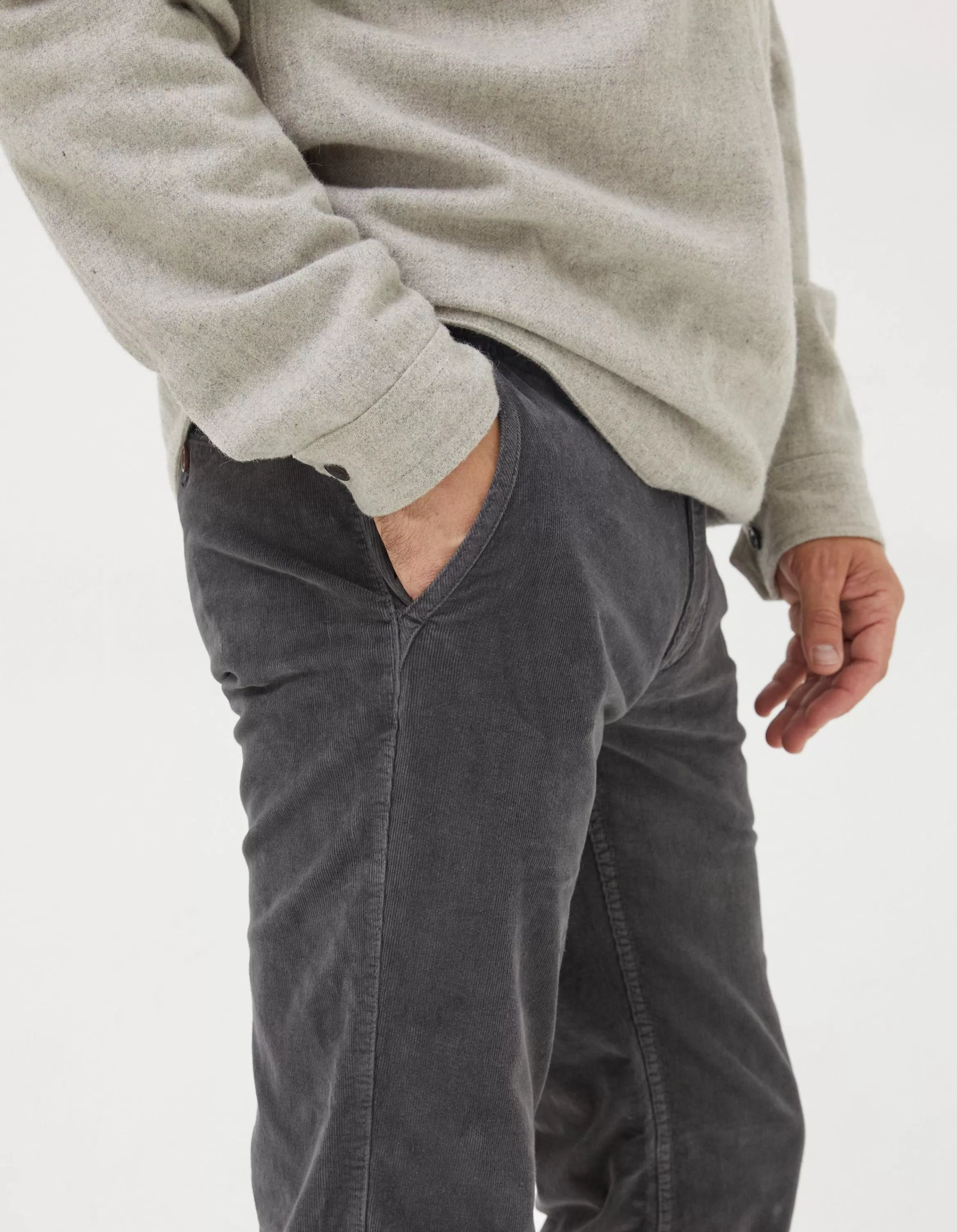 Store FatFace Straight Cord Trousers Grey