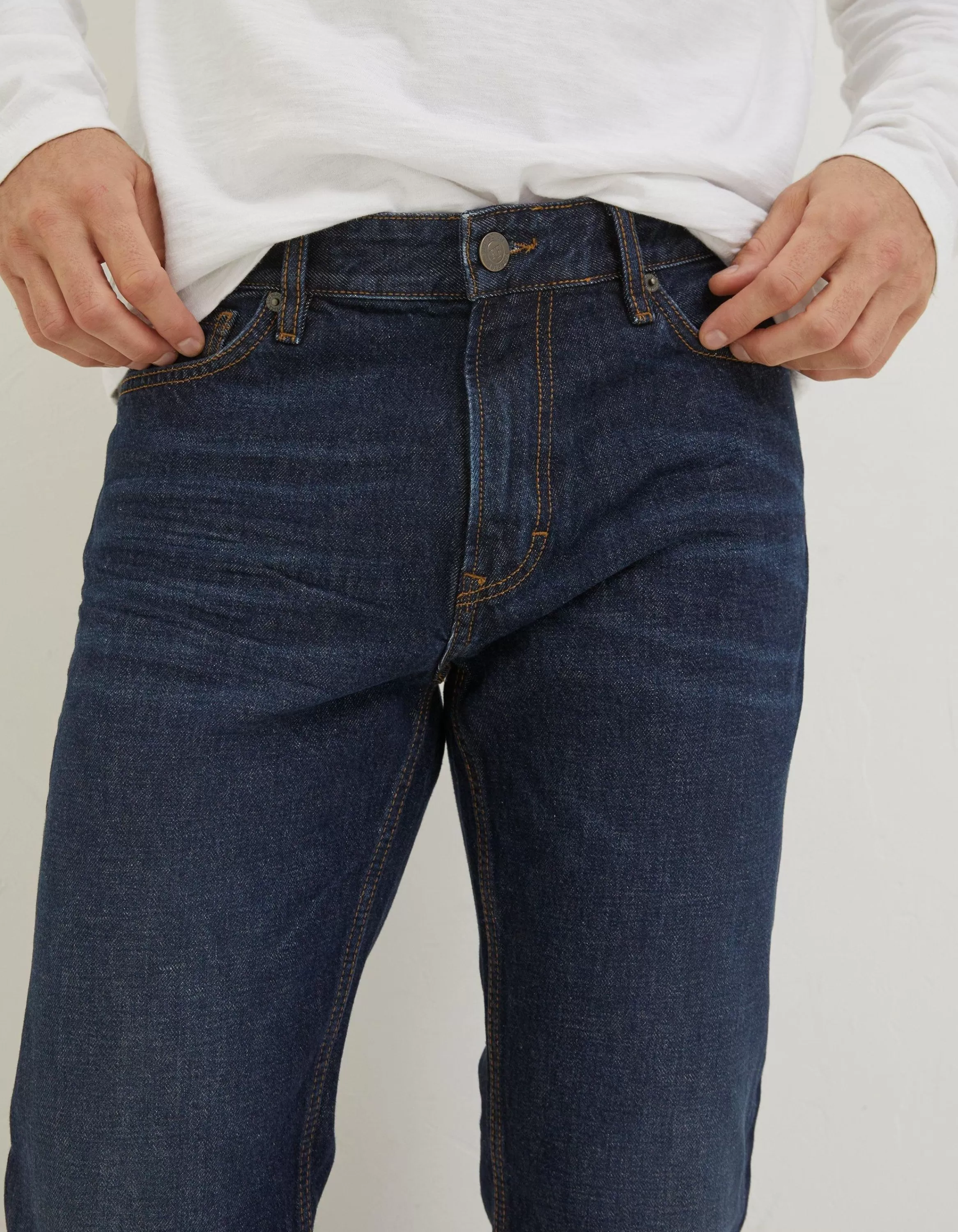 Best Sale FatFace Straight Dark Vintage Wash Jeans Denim