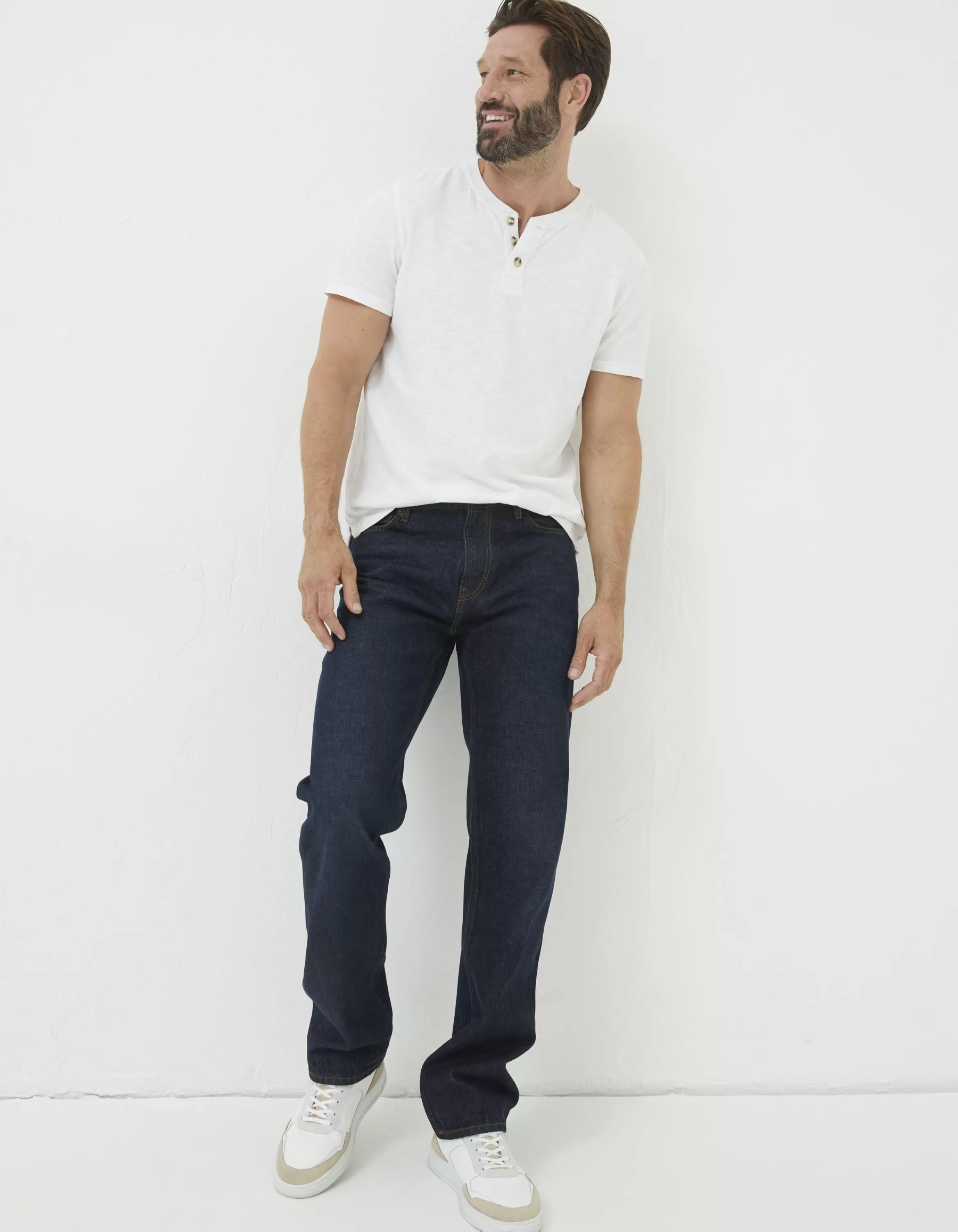 New FatFace Straight Fit Jeans Dark Blue