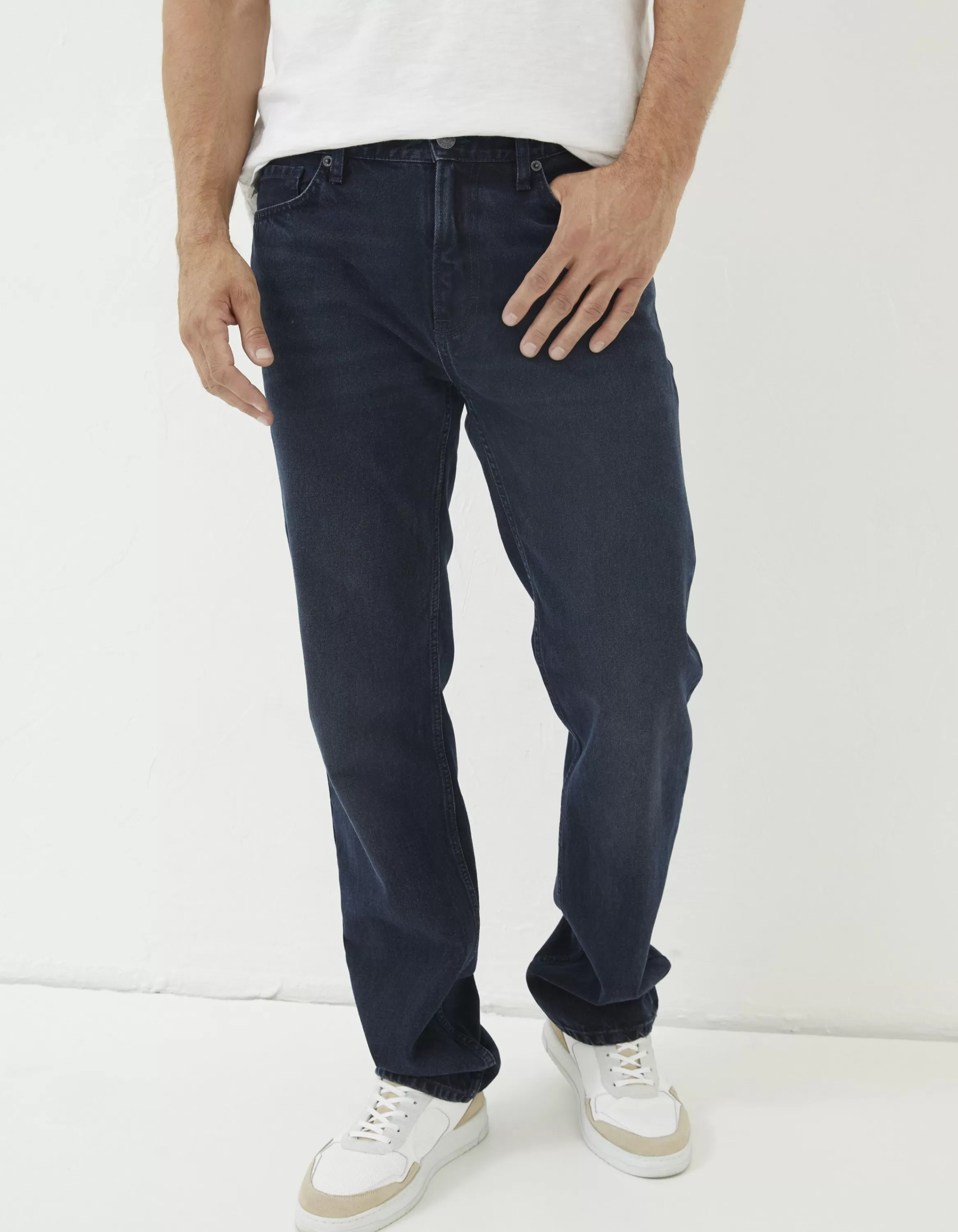 Online FatFace Straight Fit Jeans Dark Denim