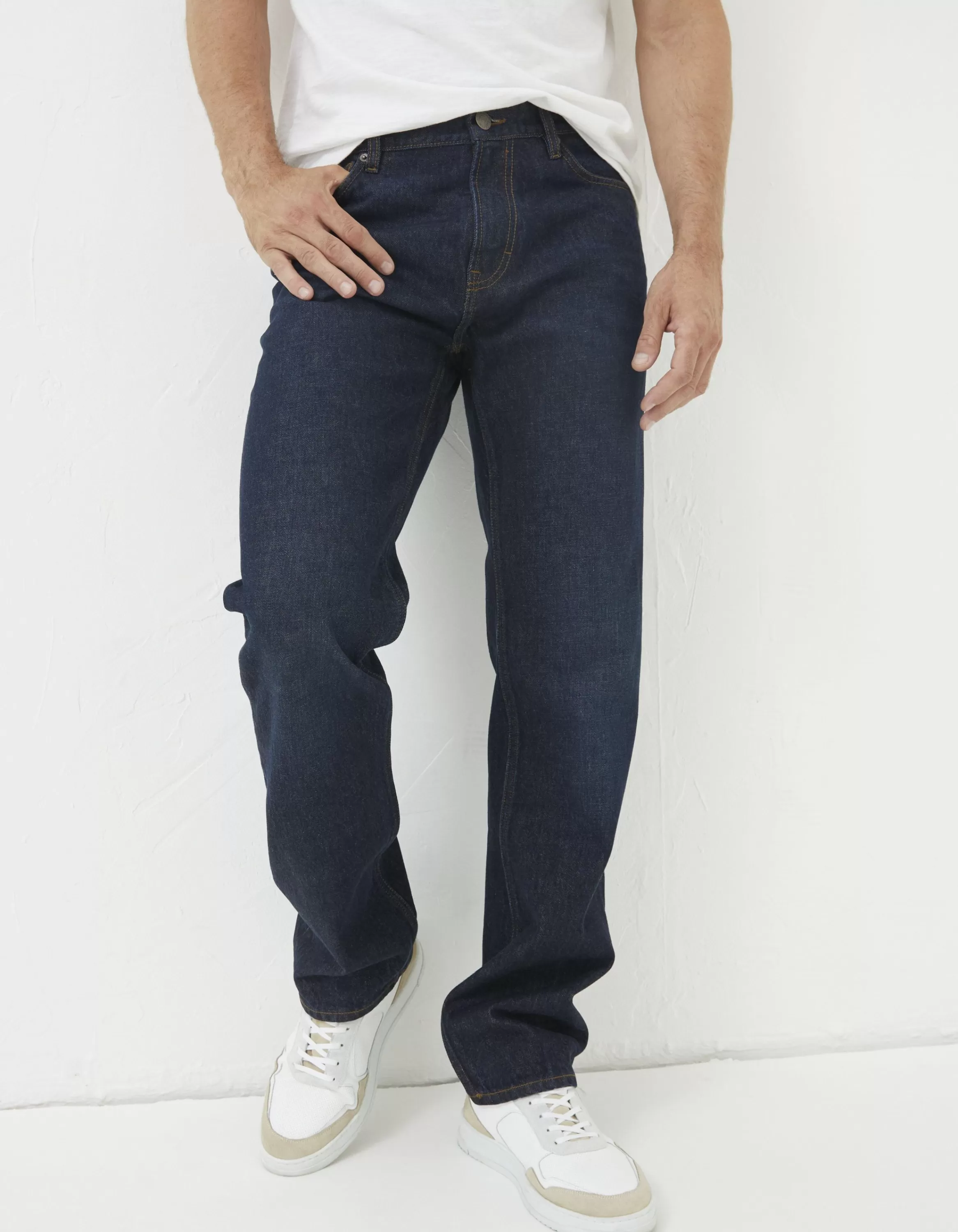 New FatFace Straight Fit Jeans Dark Blue