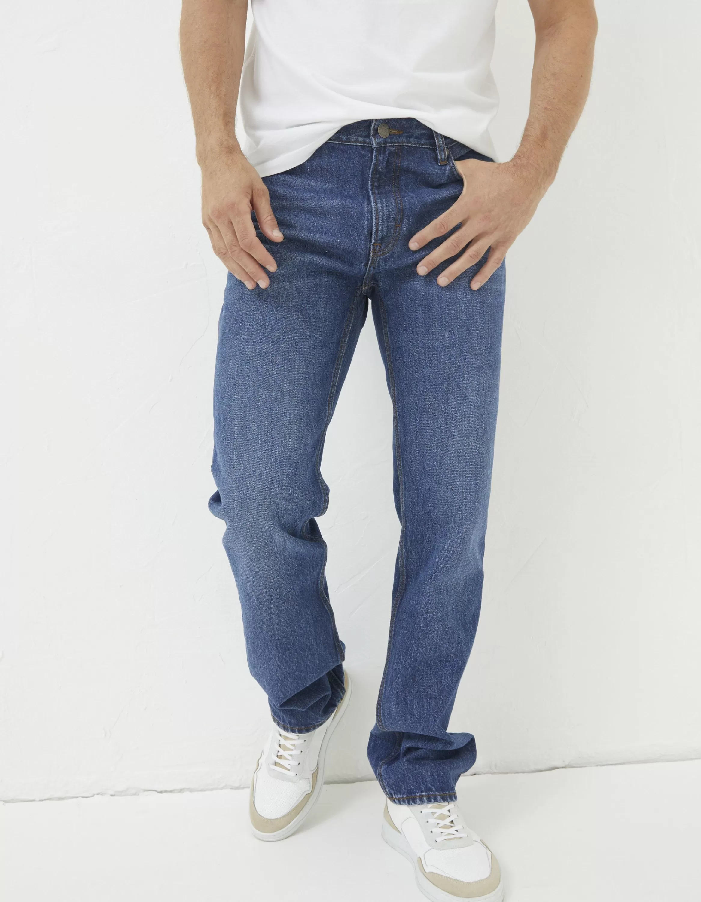 Discount FatFace Straight Fit Jeans Stone Wash