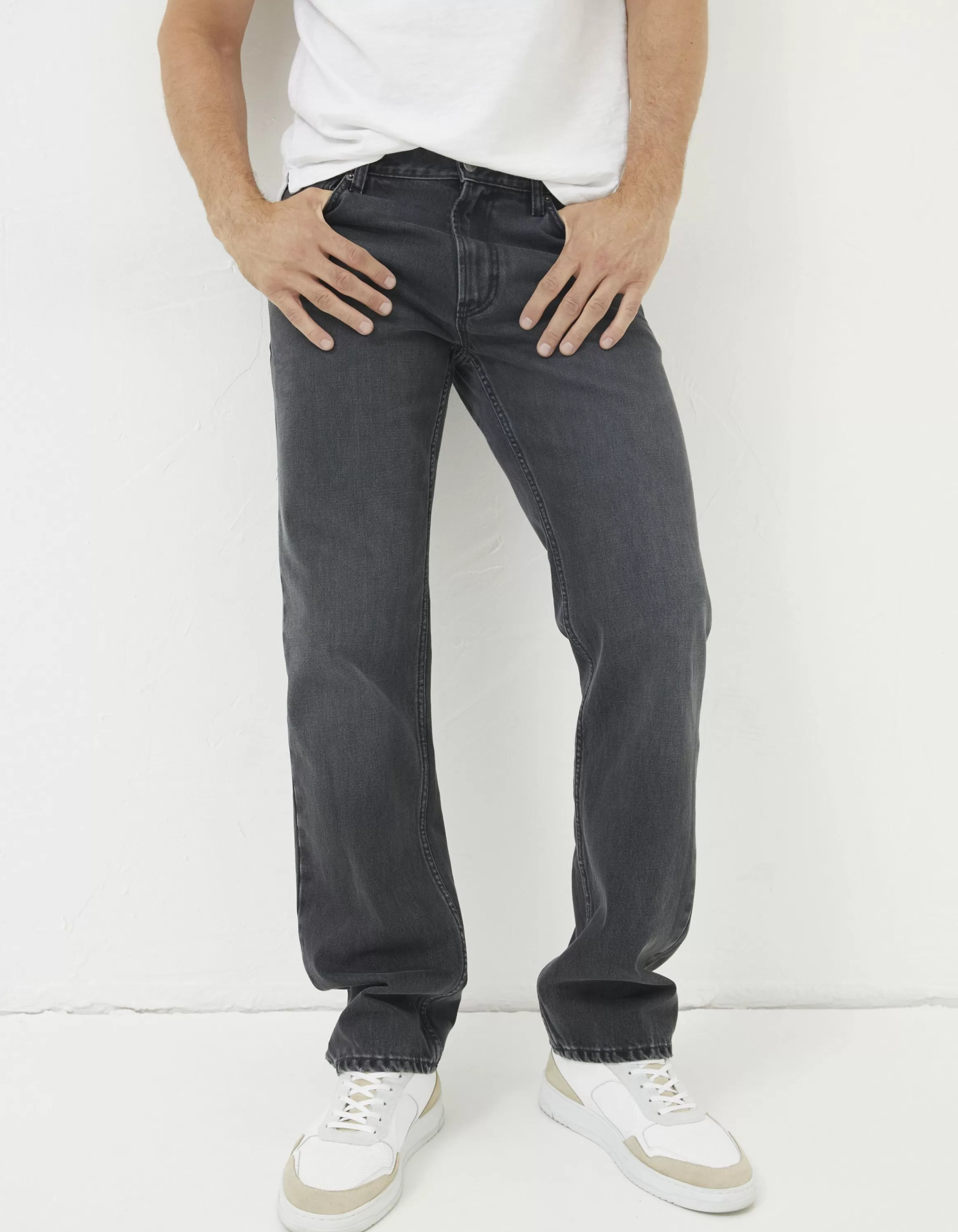 Best Sale FatFace Straight Fit Jeans Washed Grey