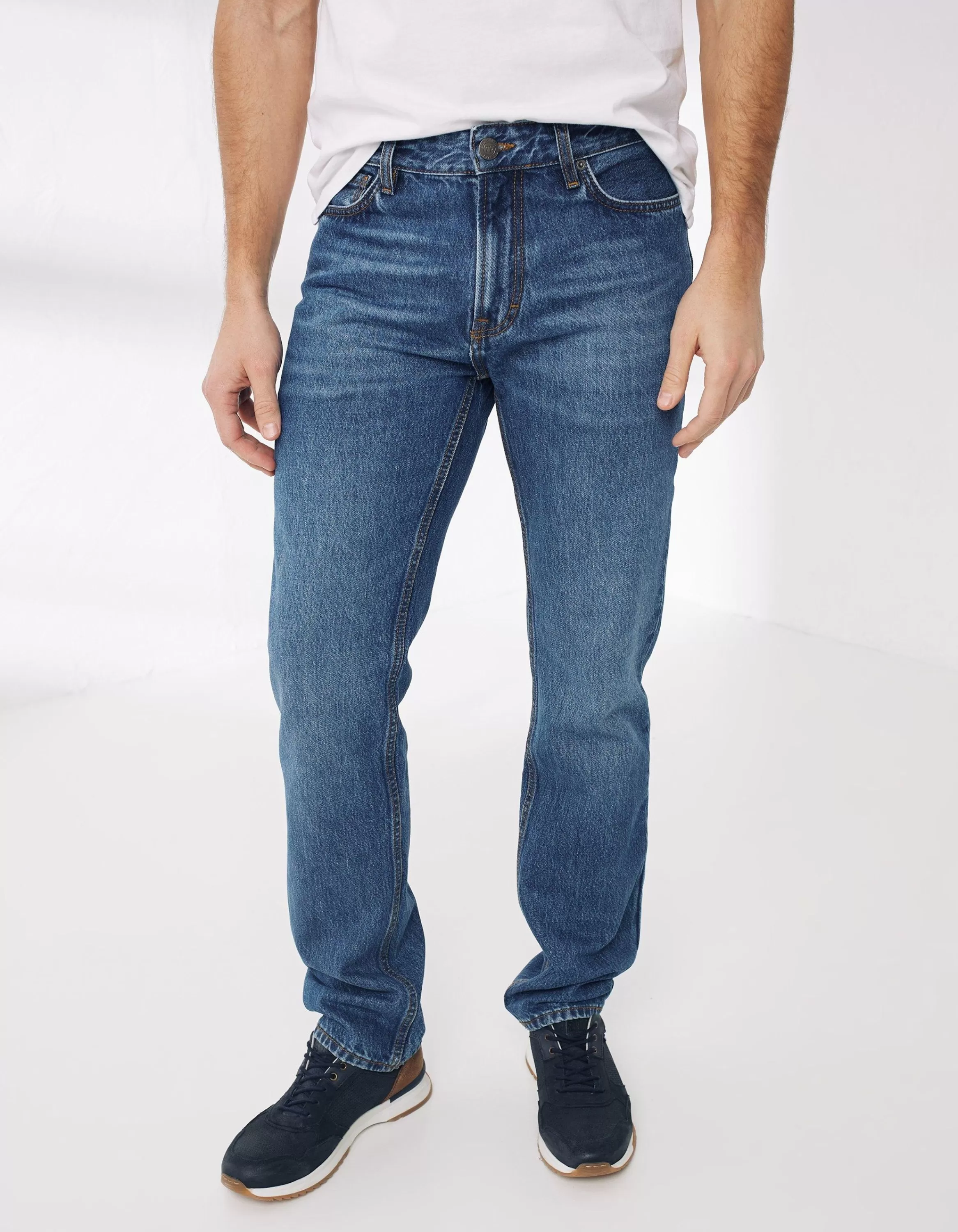 Outlet FatFace Straight Stone Wash Jeans Denim