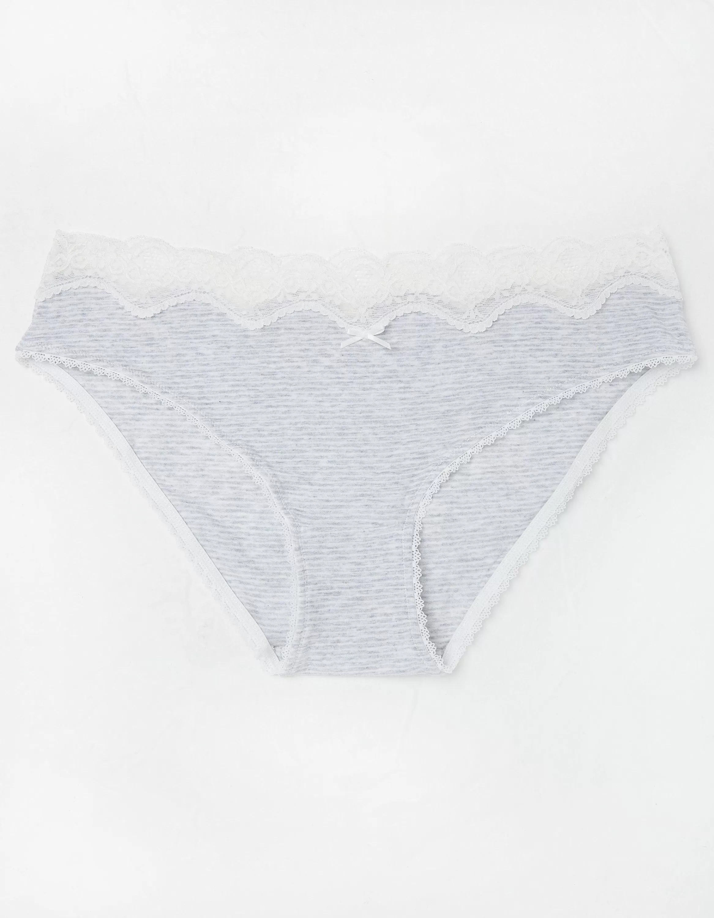 Discount FatFace Striped Mini Knickers Grey