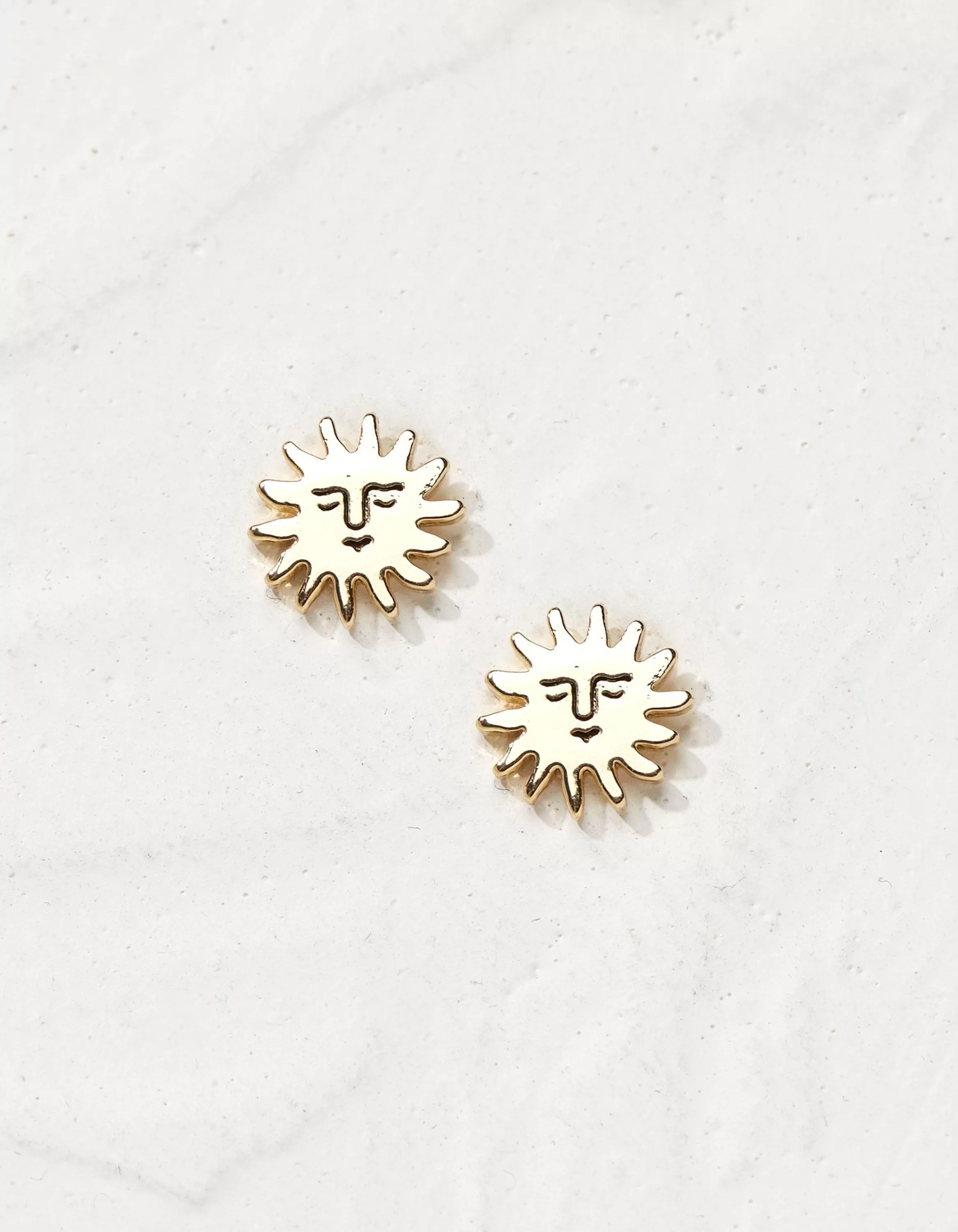 Store FatFace Sun Stud Earrings Gold