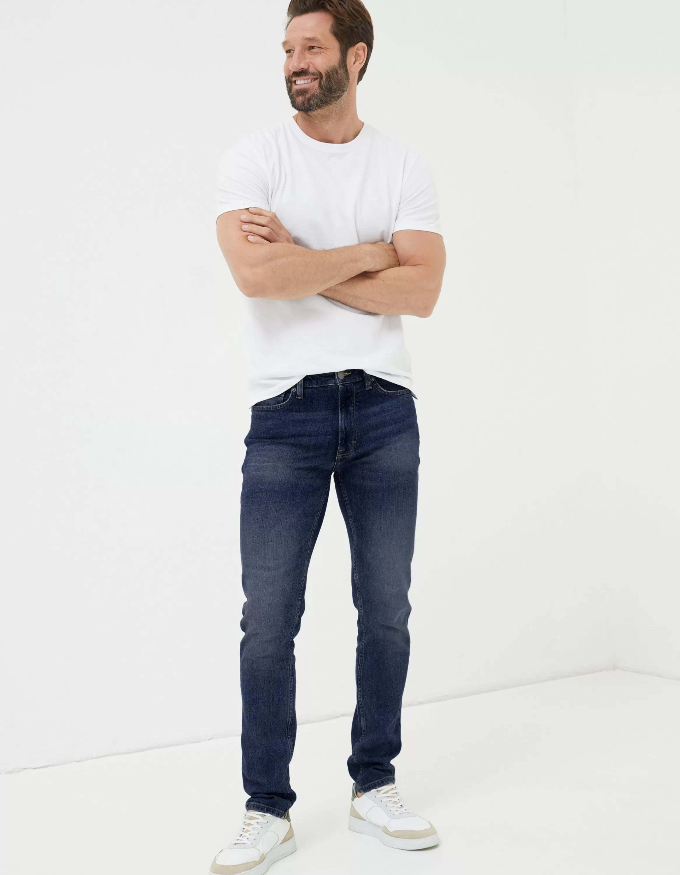 Outlet FatFace Super Slim Fit Jeans Dark Blue