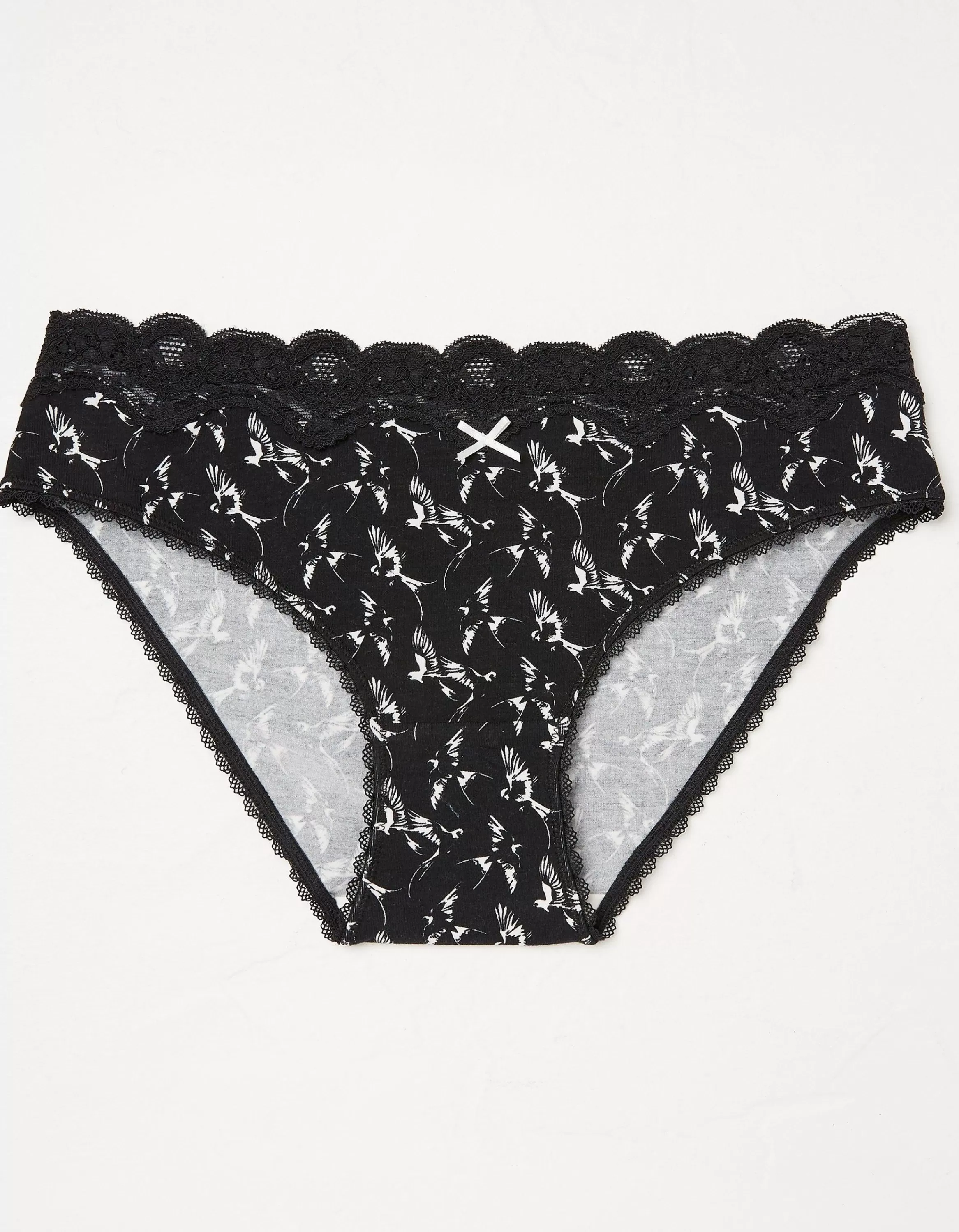 Best Sale FatFace Swallow Print Mini Knickers Black