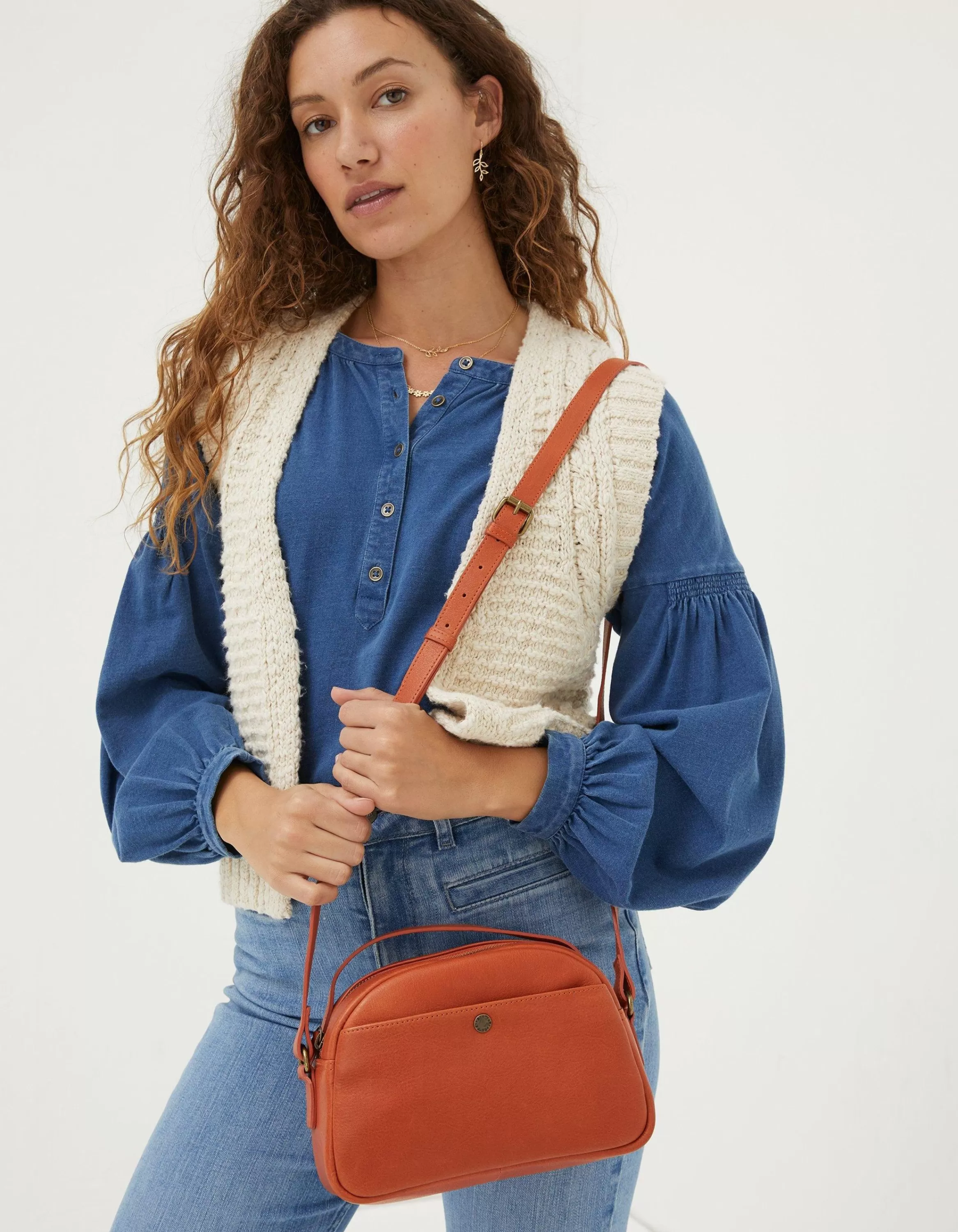 Store FatFace The Callie Crossbody Bag Orange