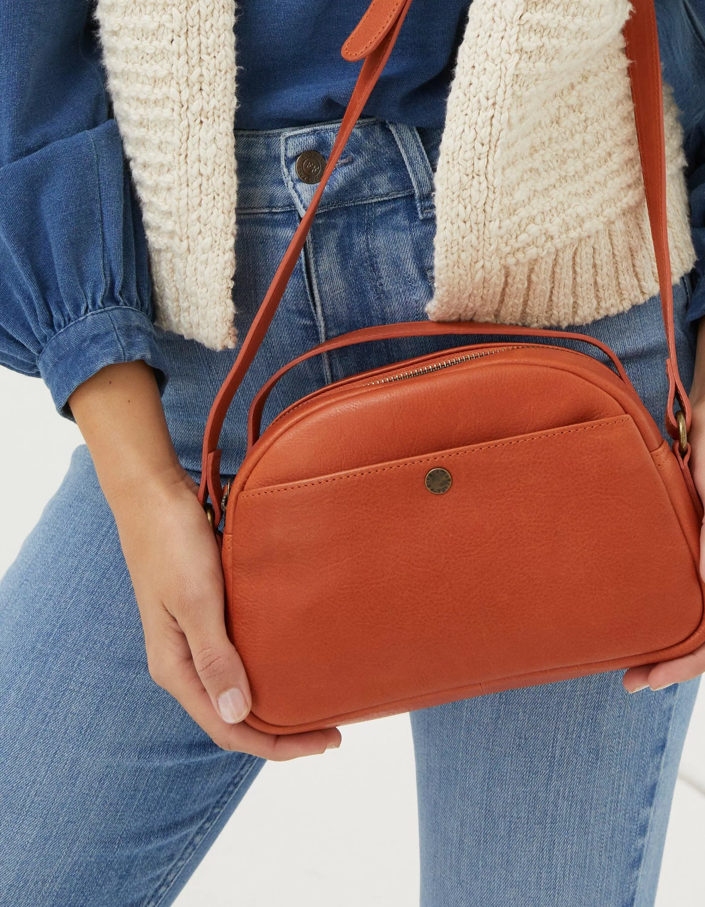 Store FatFace The Callie Crossbody Bag Orange