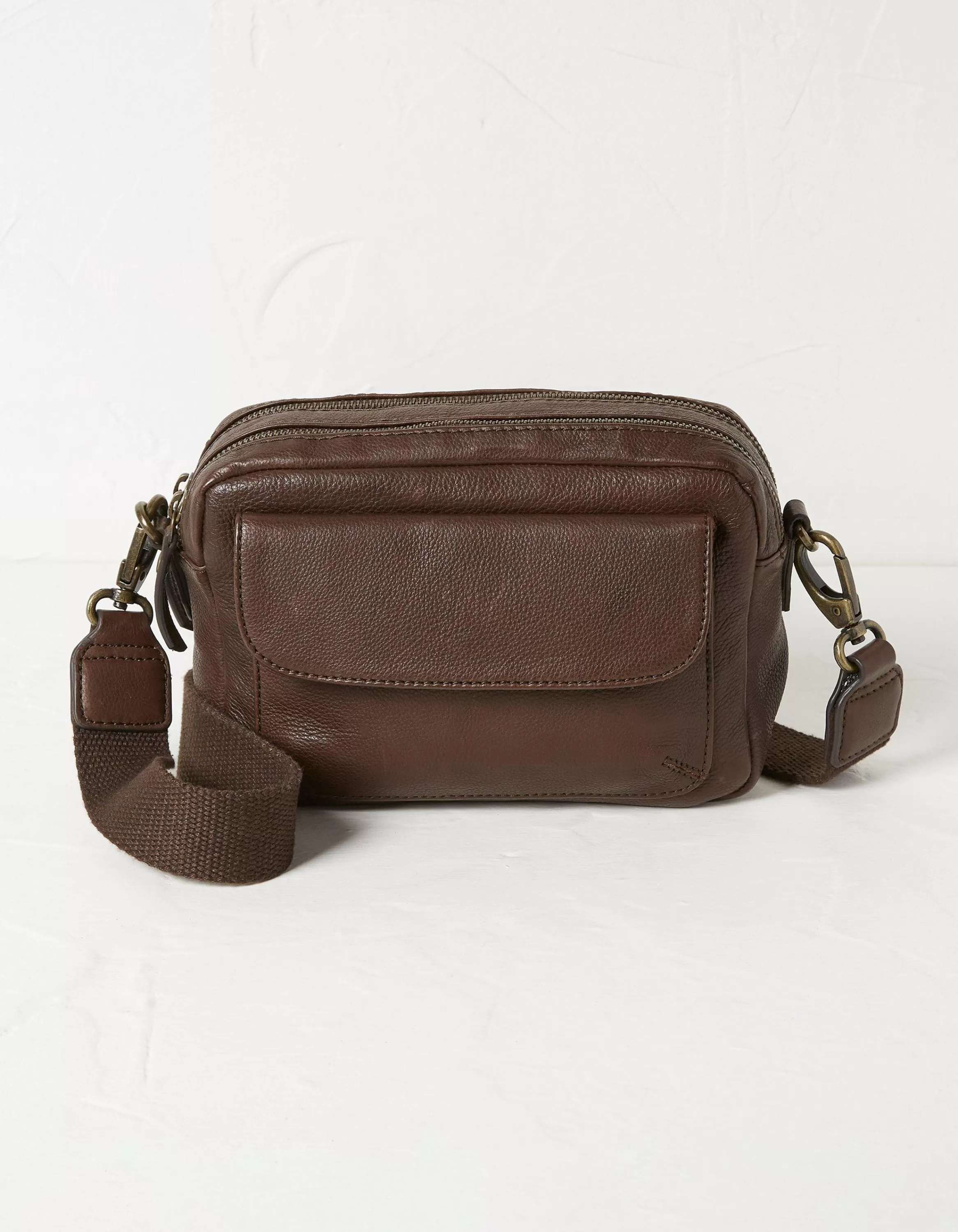 Clearance FatFace The Oslo Camera Bag Chocolate Brown