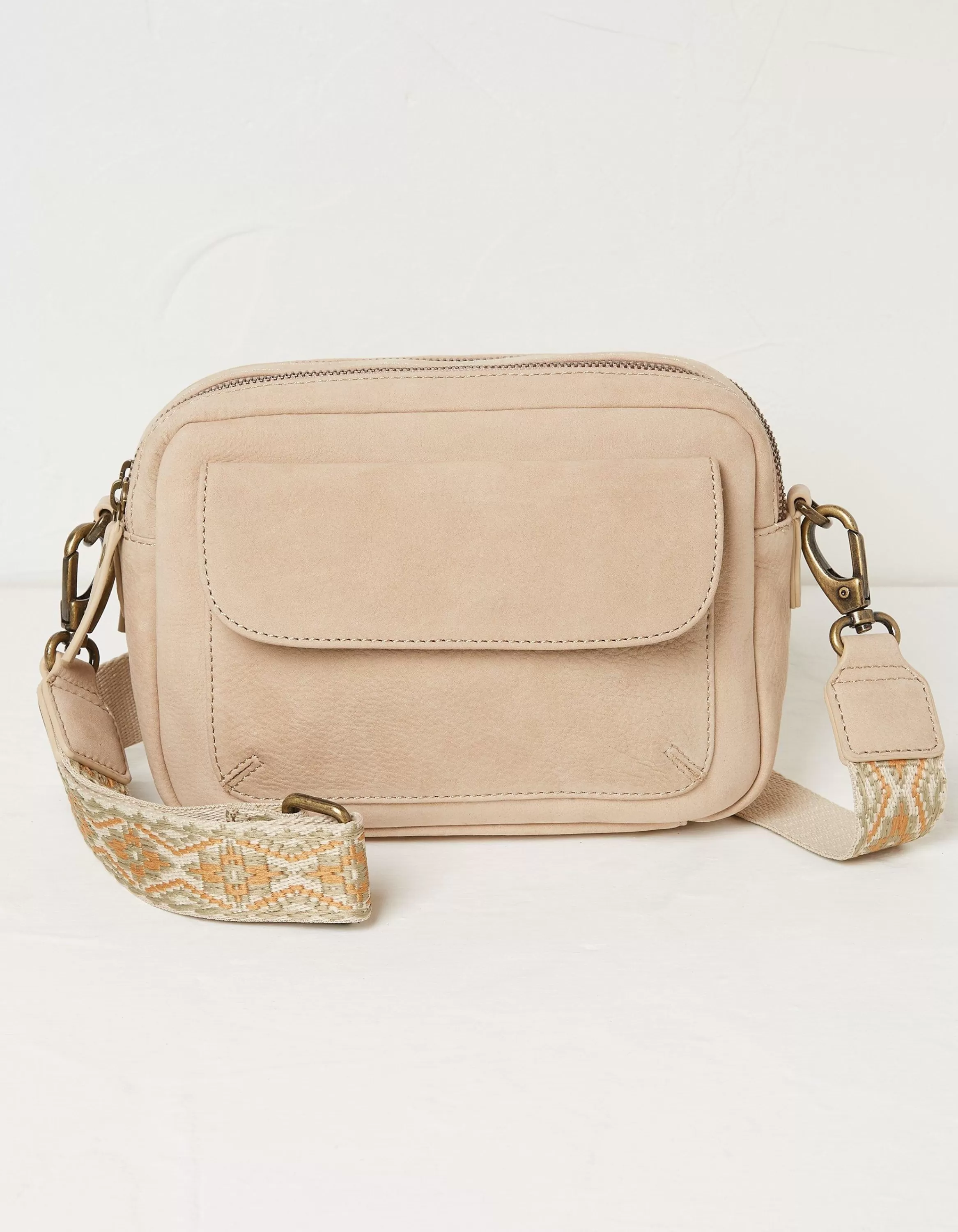 Shop FatFace The Oslo Camera Bag Ornate Strap Stone