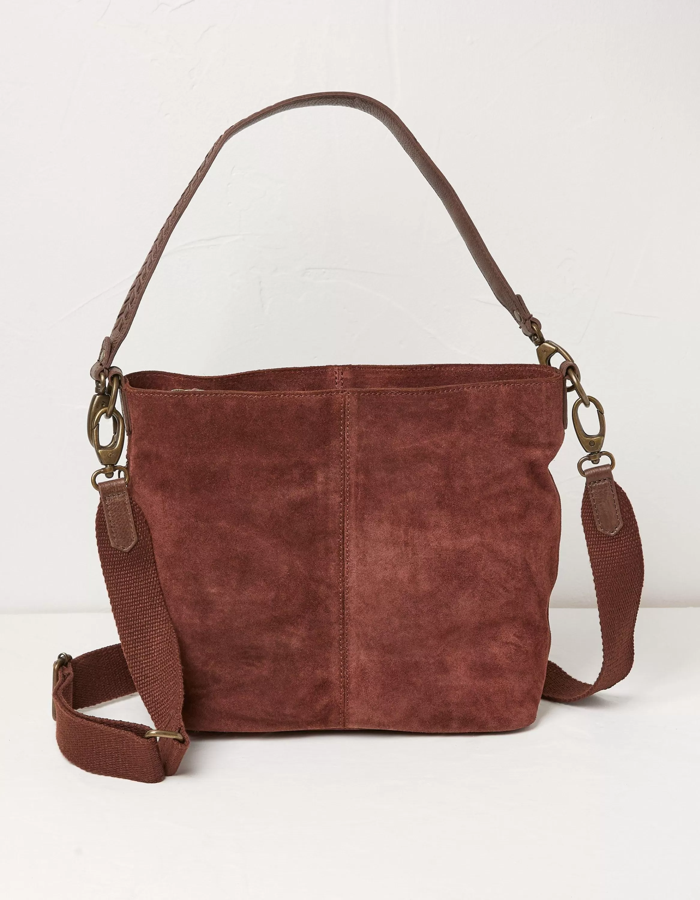 Clearance FatFace The Valletta Shoulder Bag Burgundy