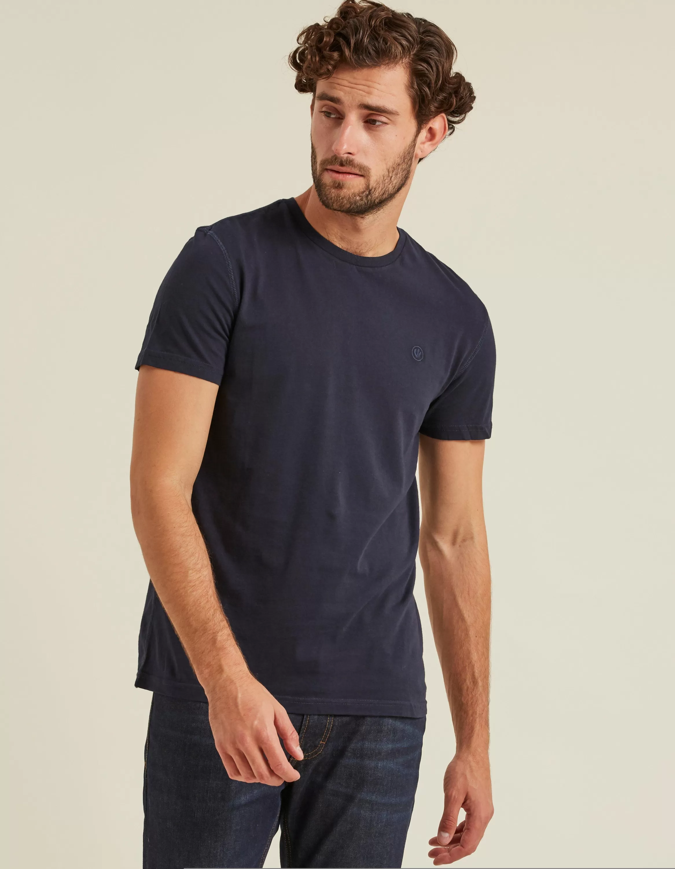 Outlet FatFace Three Pack Crew Neck T-Shirts Navy