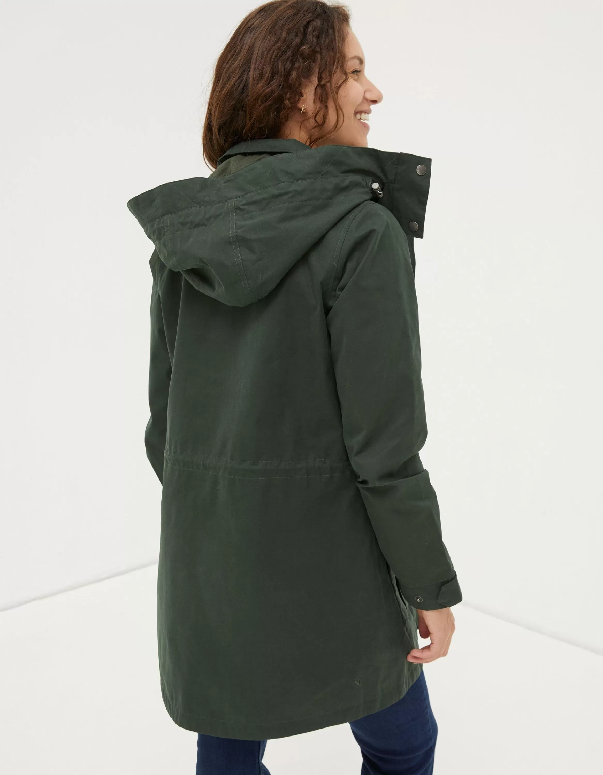 Fashion FatFace Tiegan Waterproof Coat Green