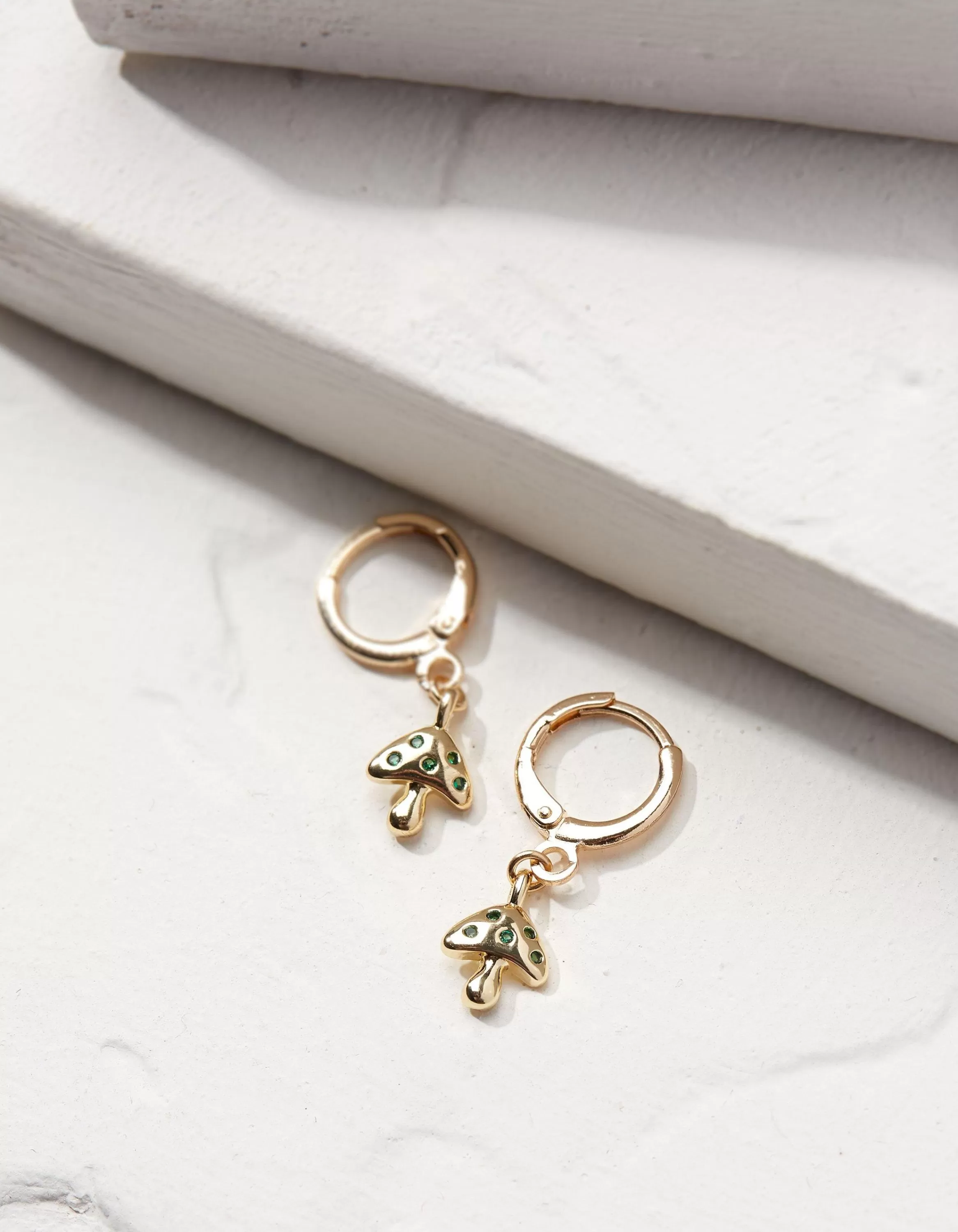 Shop FatFace Toadstool Drop Earrings Gold