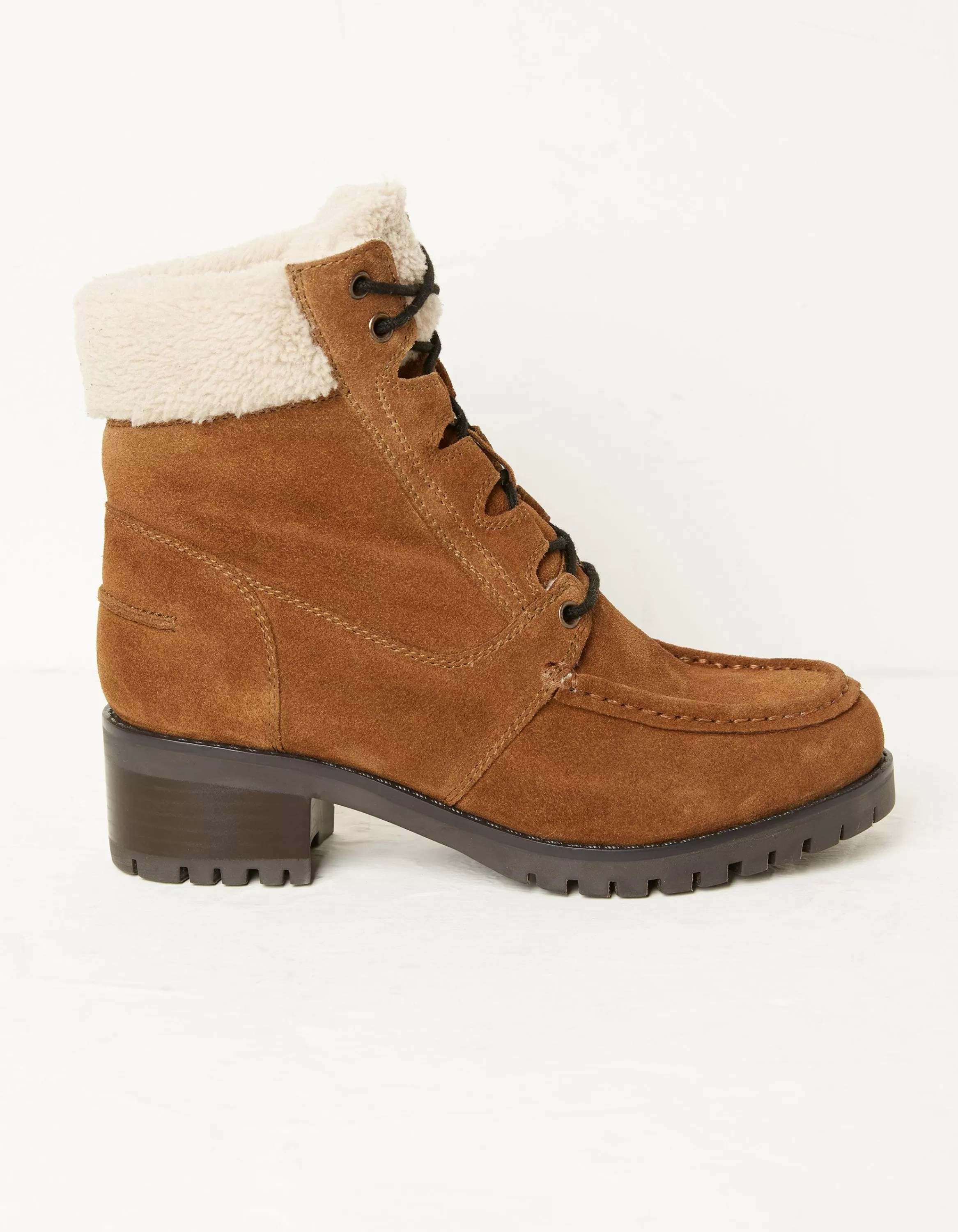 Outlet FatFace Tory Apron Ankle Boot Tan