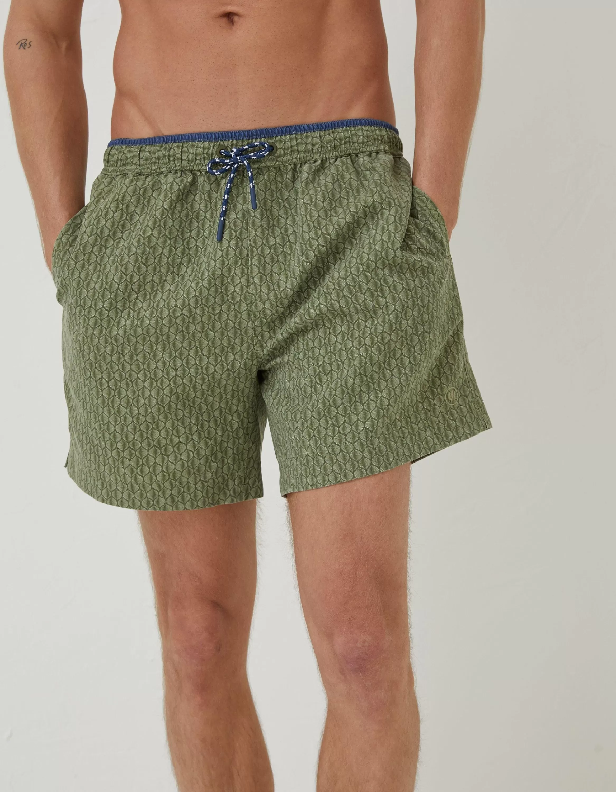 Best Sale FatFace Trevose Shell Swim Shorts Khaki Green