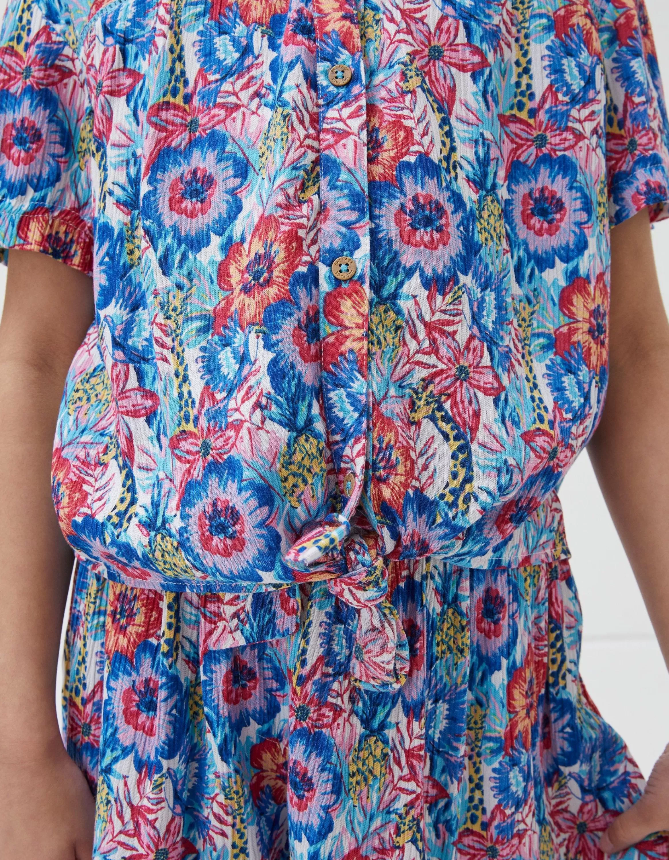 Shop FatFace Tropical Print Shirt Multi Colour