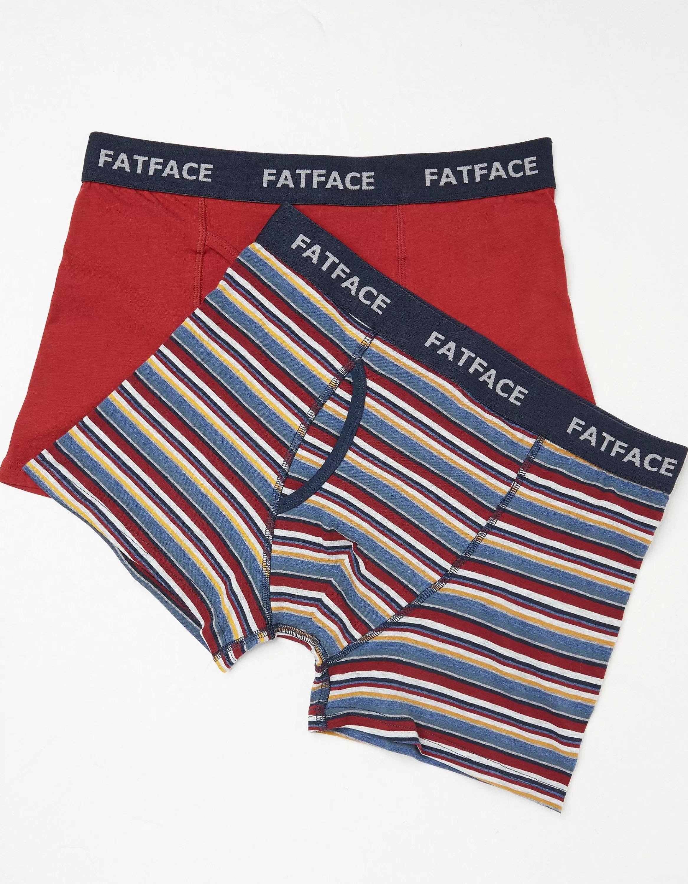 Best Sale FatFace Two Pack Portland Stripe Boxers Multi Colour